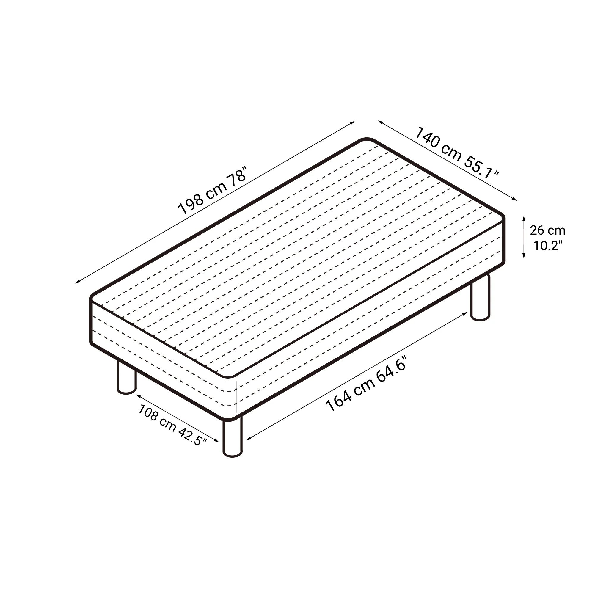 [HD] High Density Pocket Coil Mattress (Compatible With M8 Legs) - Image 36