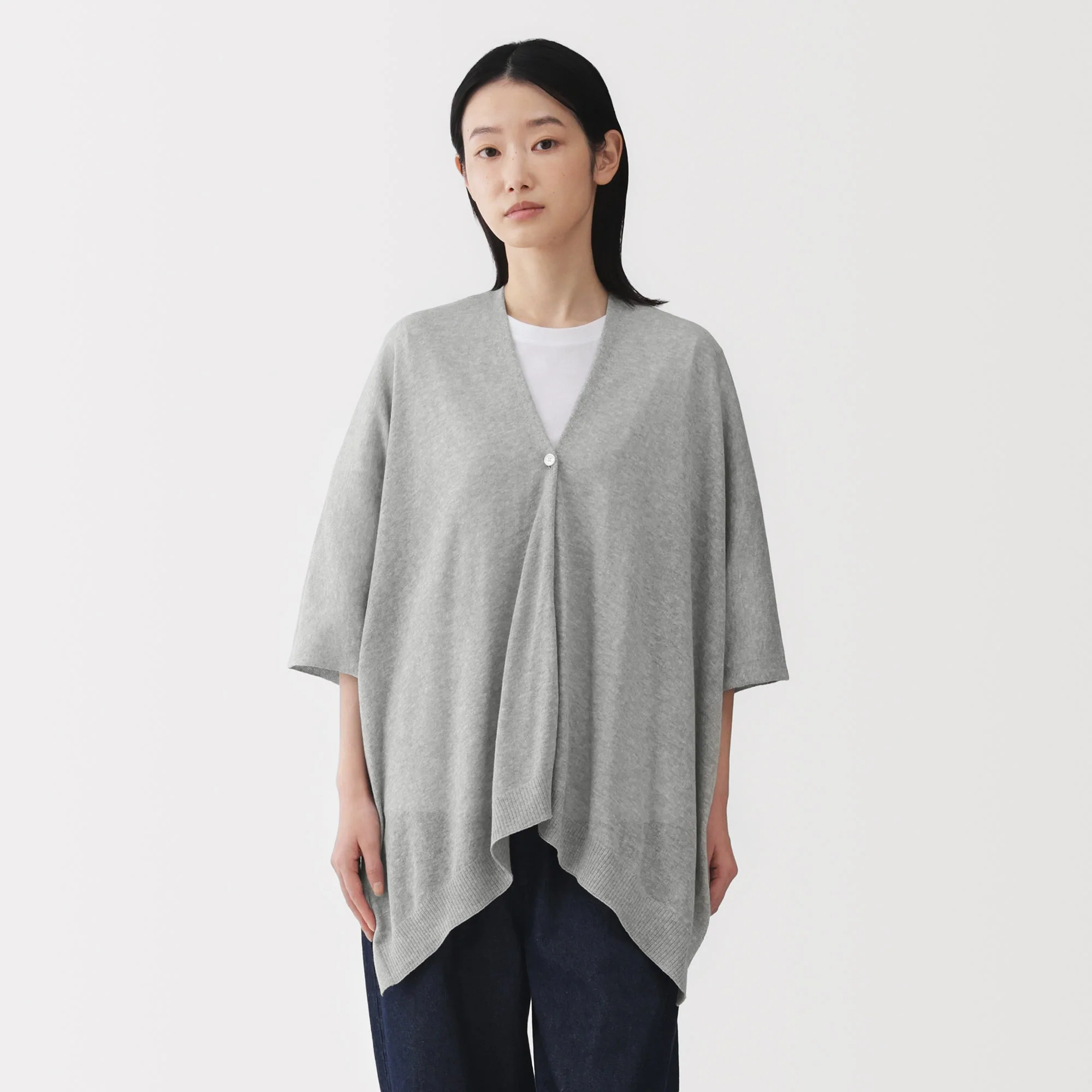 High-Twist Cotton Buttoned Bolero - Image 27