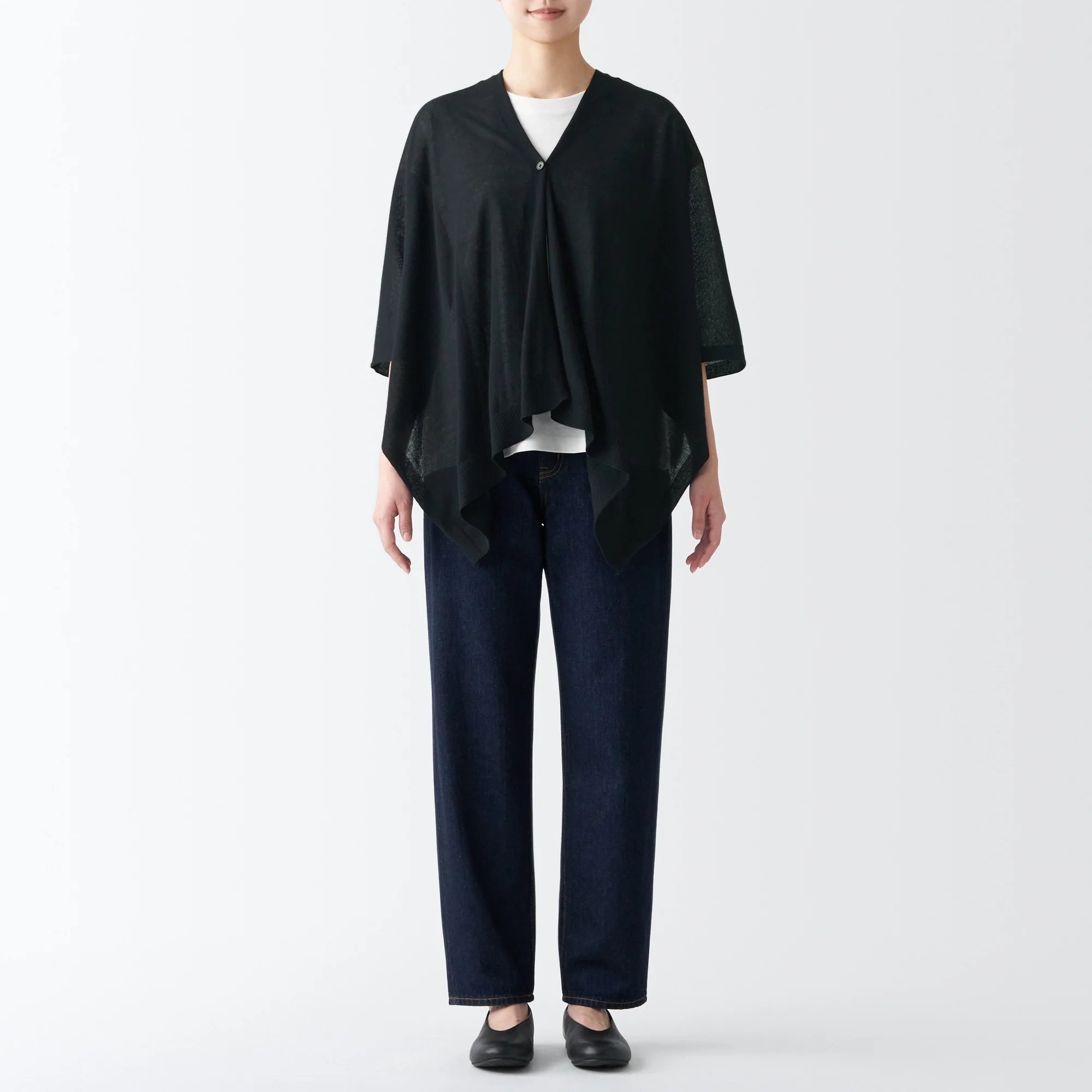 High-Twist Cotton Buttoned Bolero - Image 36