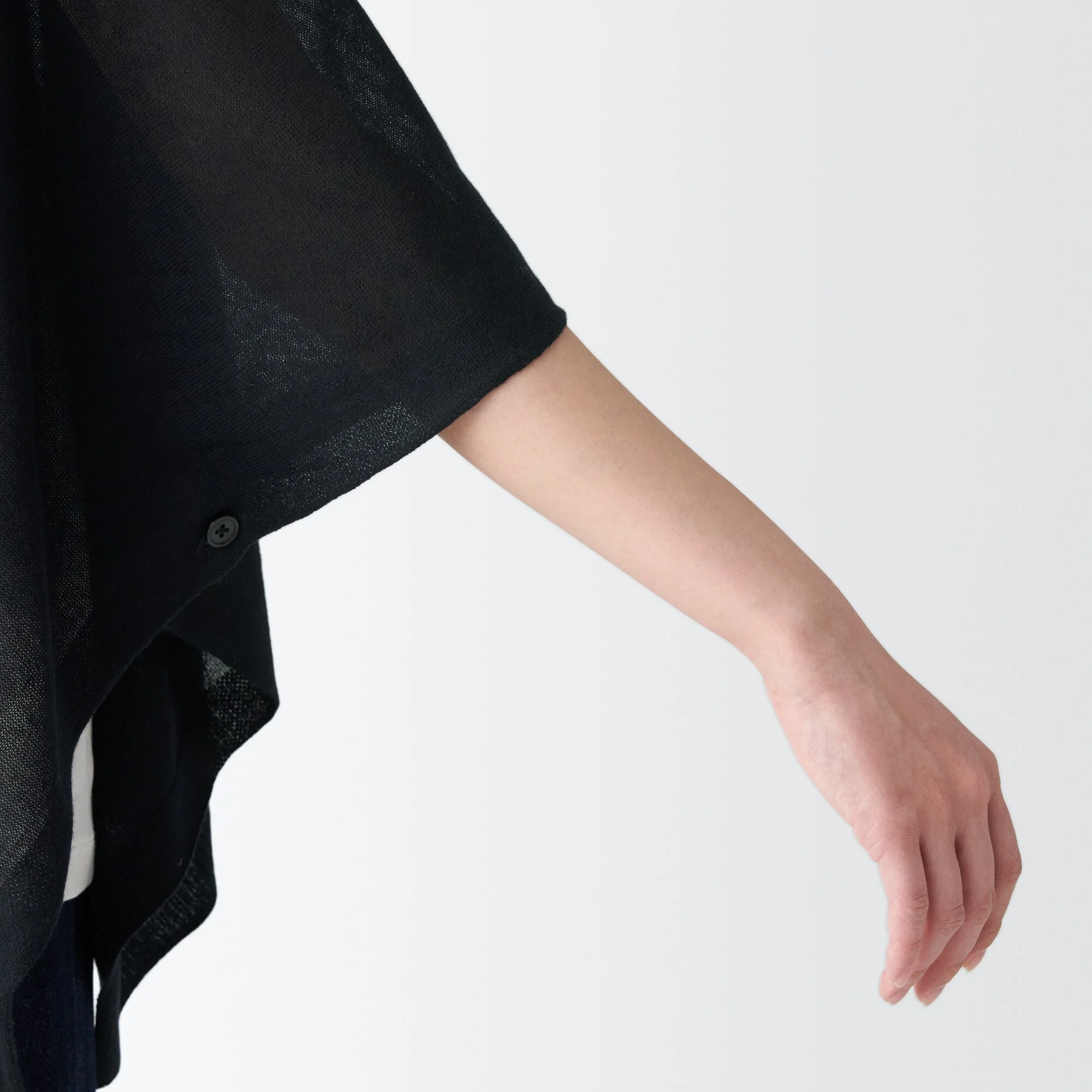 High-Twist Cotton Buttoned Bolero - Image 40