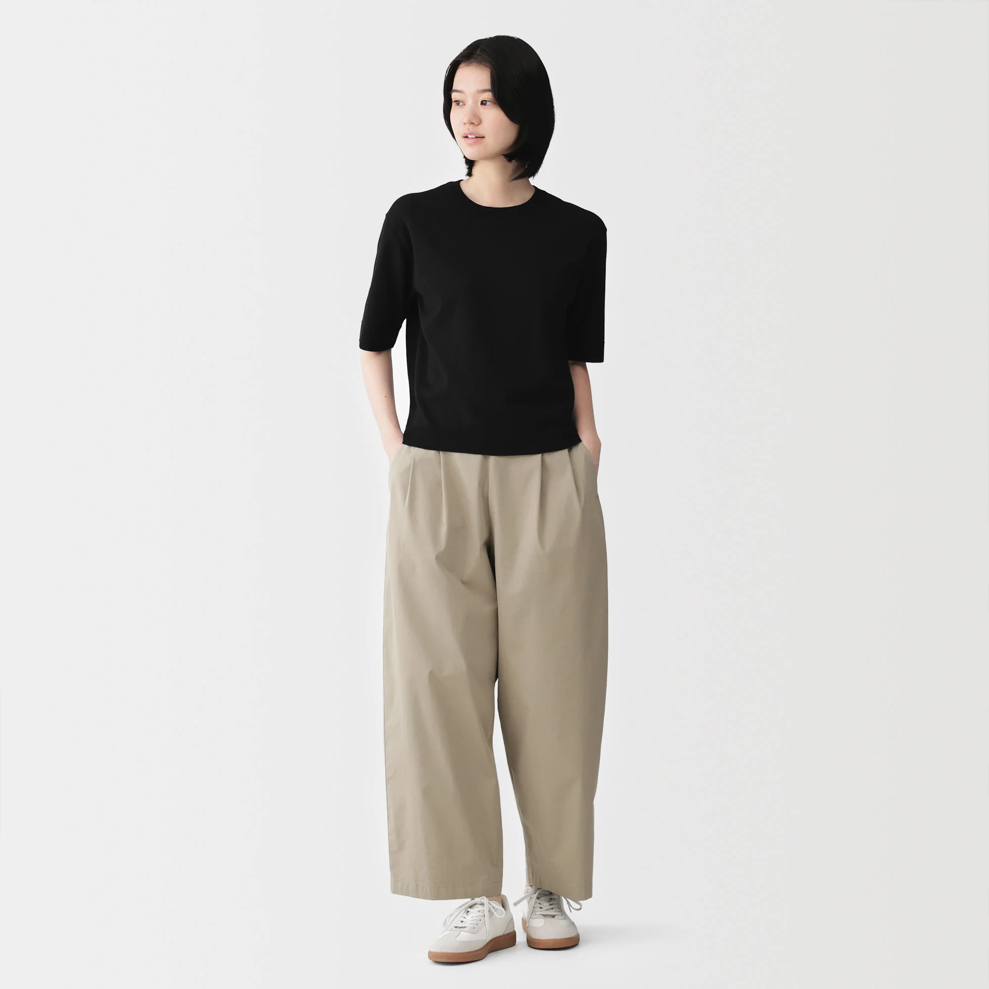 High-Twist Cotton Half Sleeve Sweater - Image 20