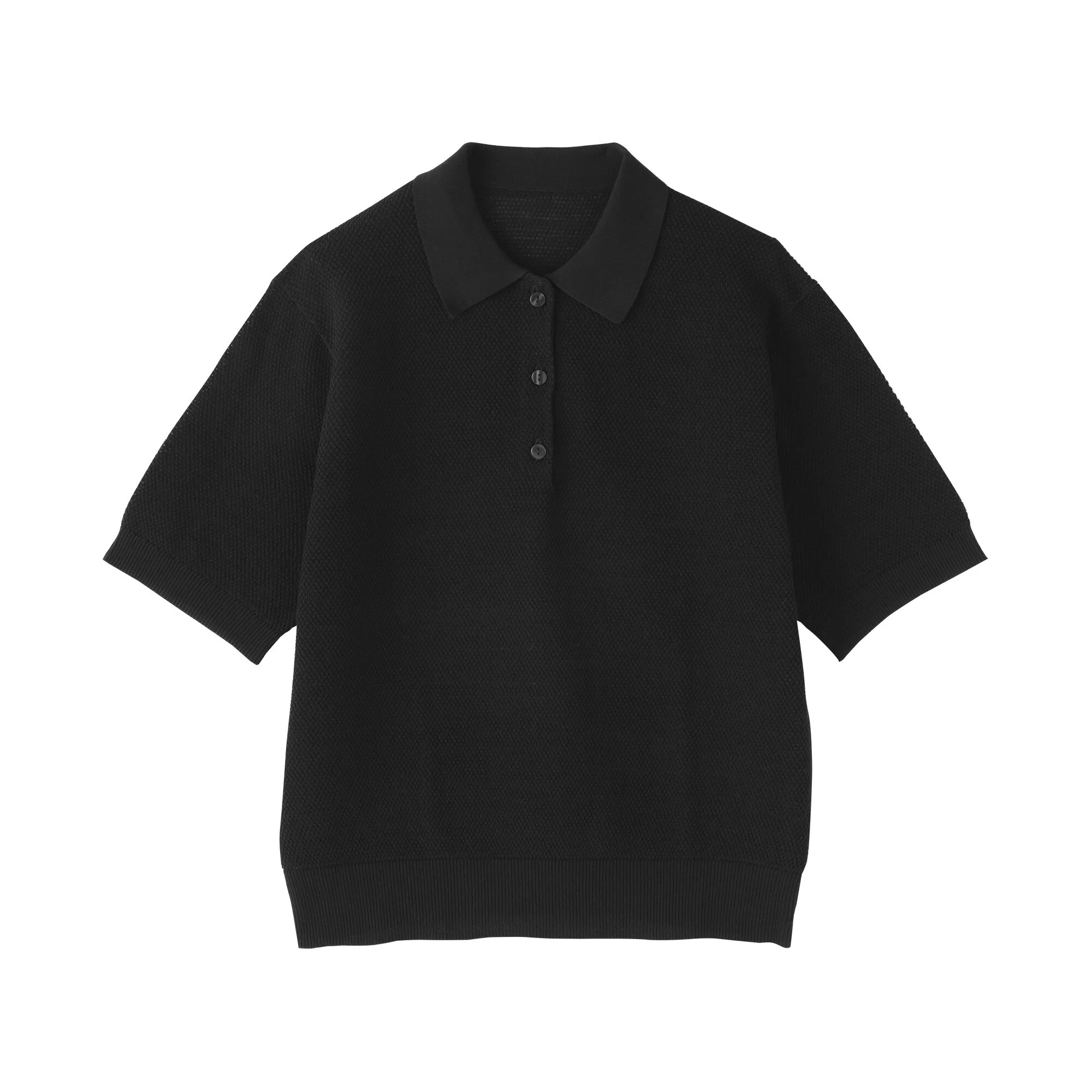 High-Twist Cotton Polo Sweater - Image 16