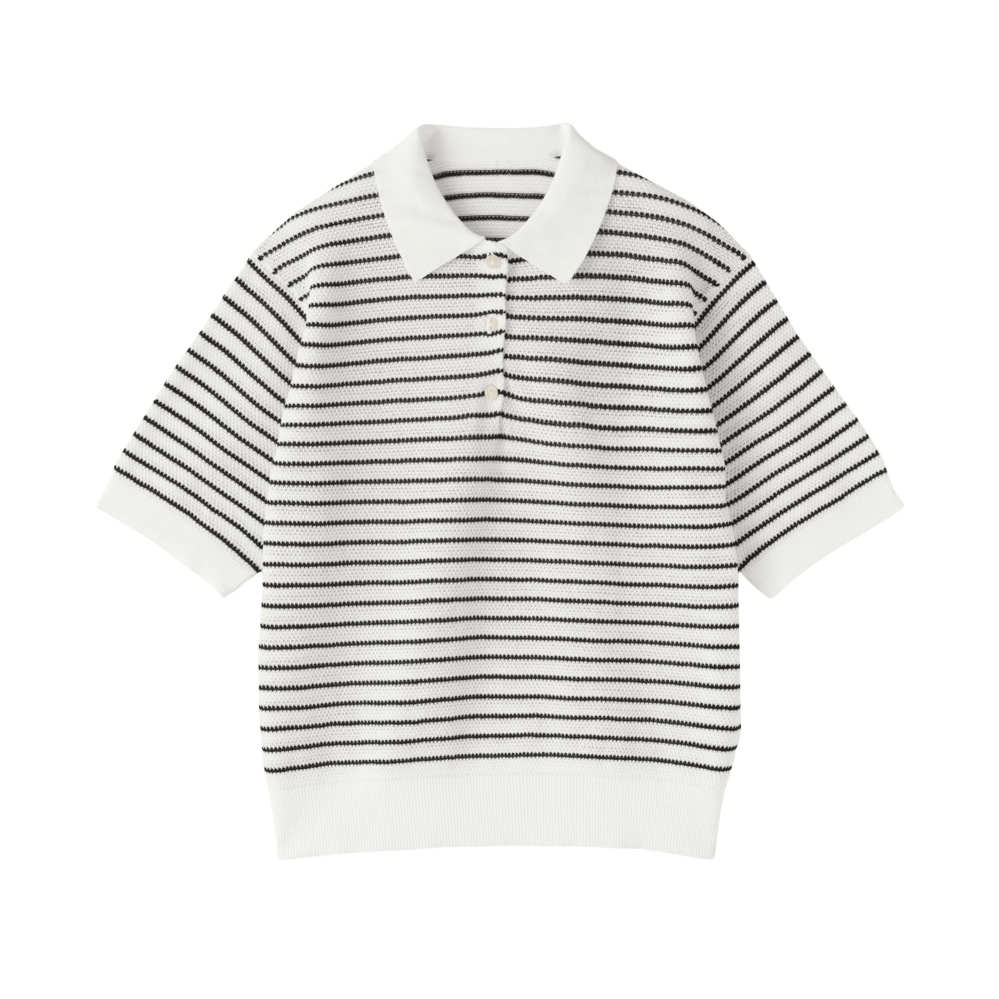 High-Twist Cotton Polo Sweater - Image 9