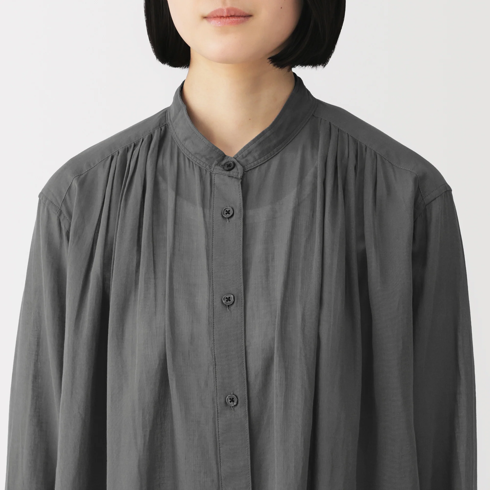 High-Twist Cotton Sheer Dress - Image 23