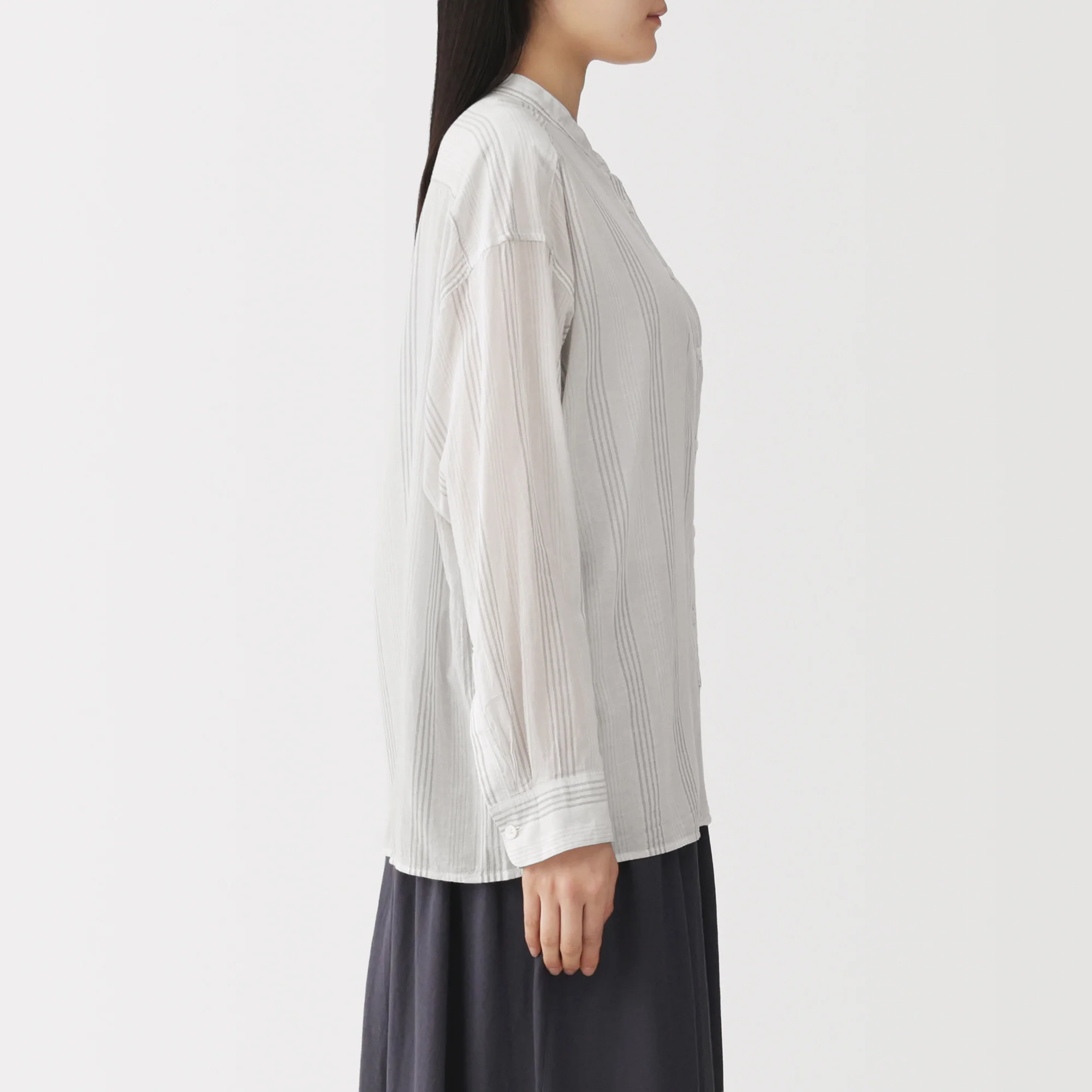 High-Twist Cotton Sheer Shirt - Image 13