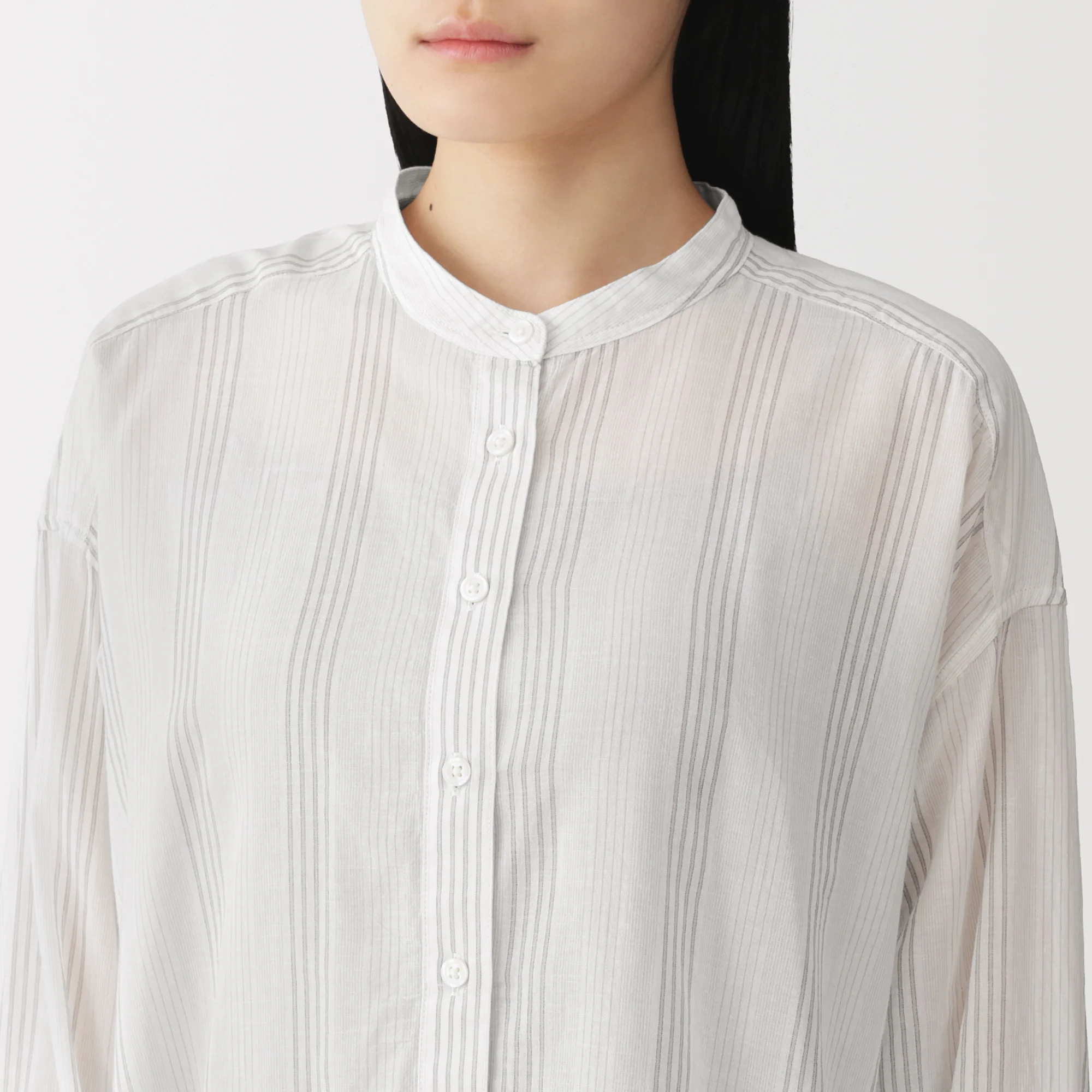High-Twist Cotton Sheer Shirt - Image 15