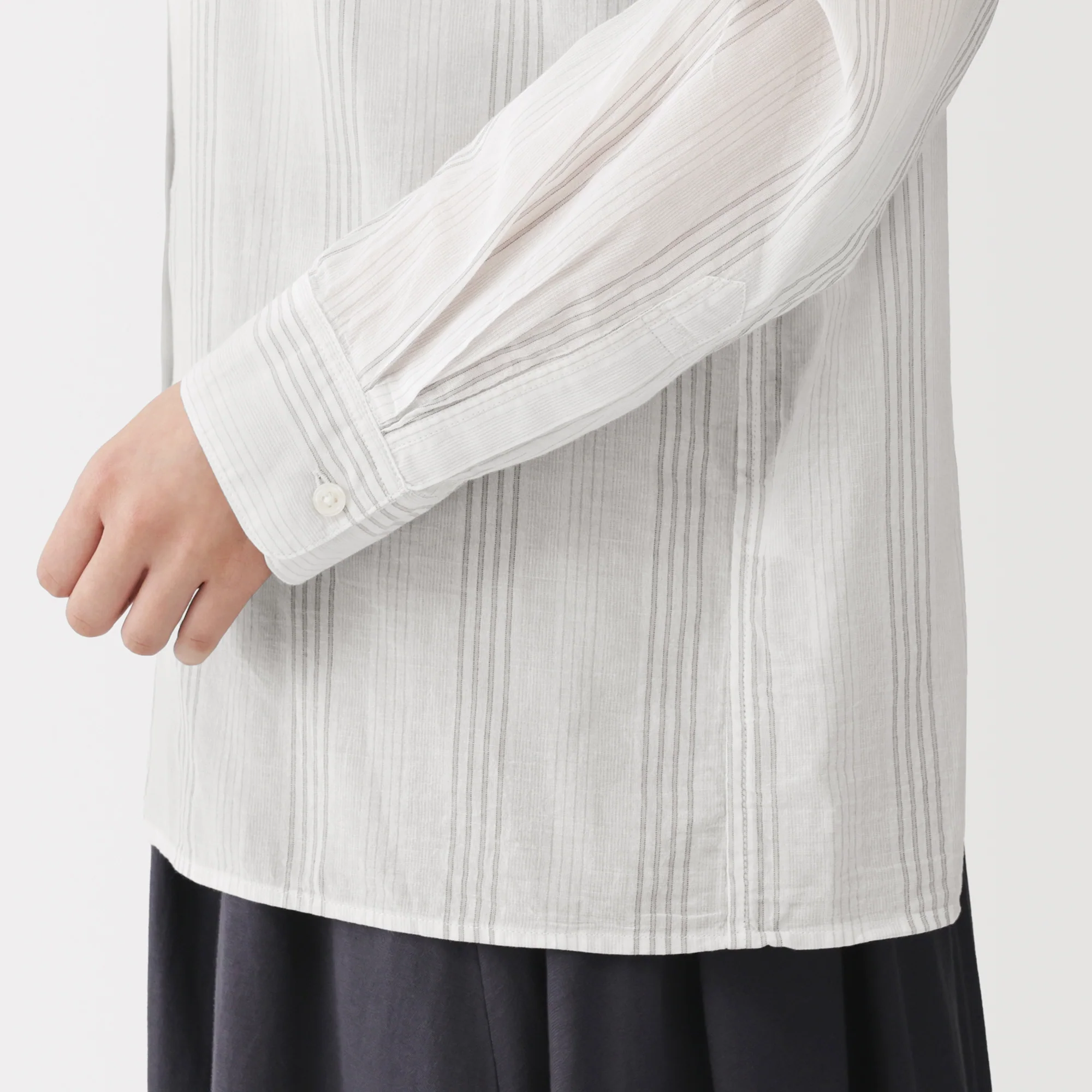 High-Twist Cotton Sheer Shirt - Image 16