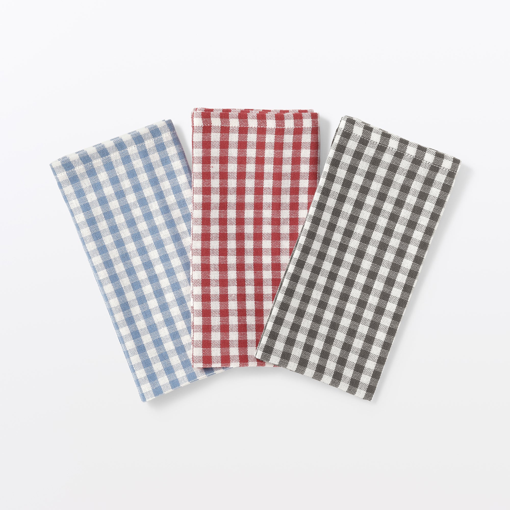 Indian Cotton Napkin - Off-white x Red - Image 4