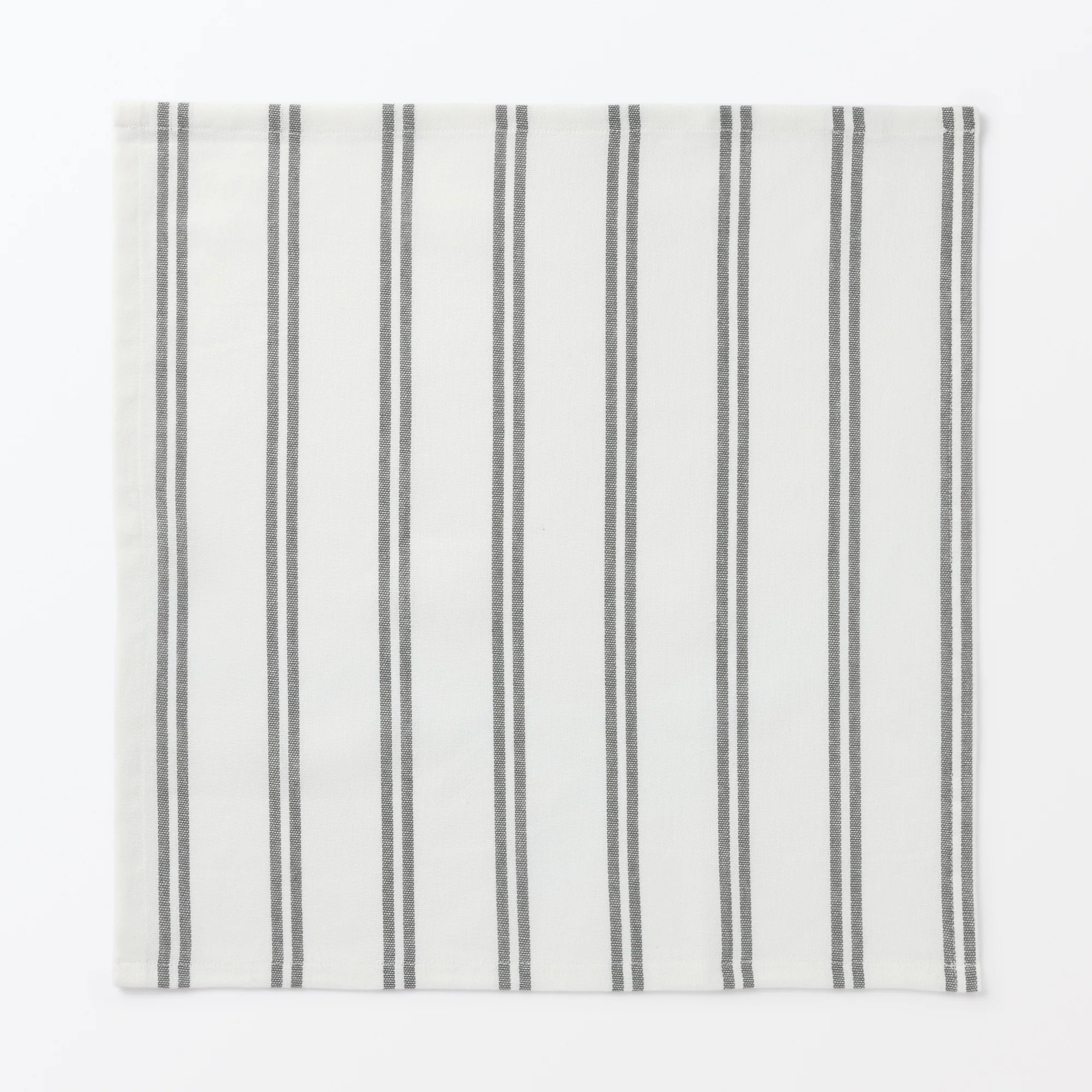 Indian Cotton Yarn Dyed Napkin - Gray Stripe - Image 3