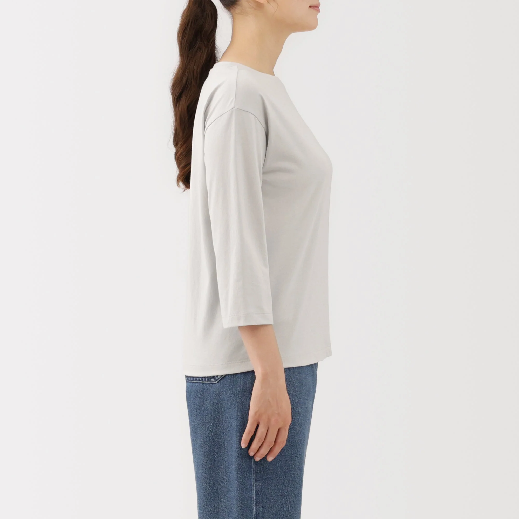 Jersey Boat Neck T-Shirt - Image 37