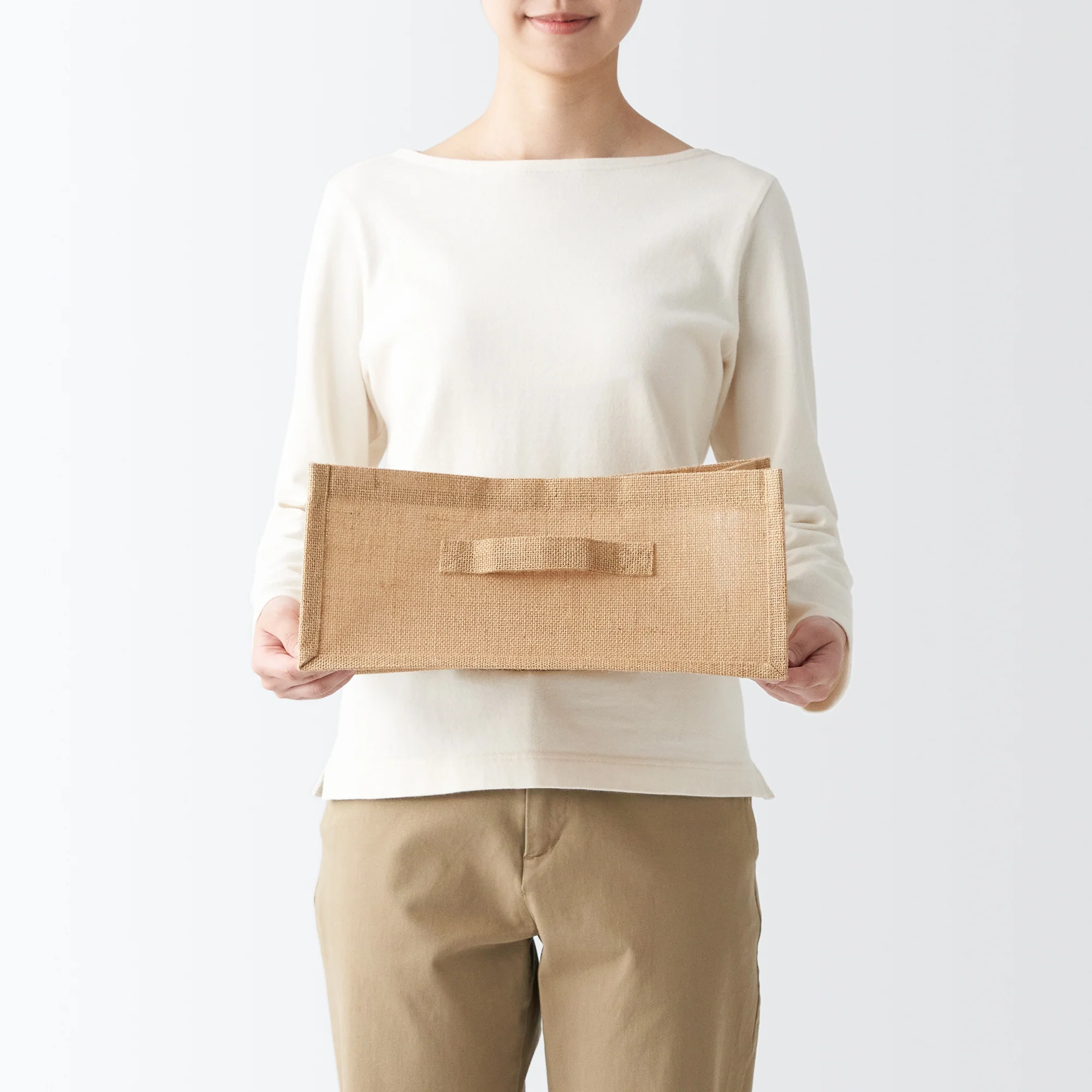 Jute Storage Bag Rectangle - Small - Image 2