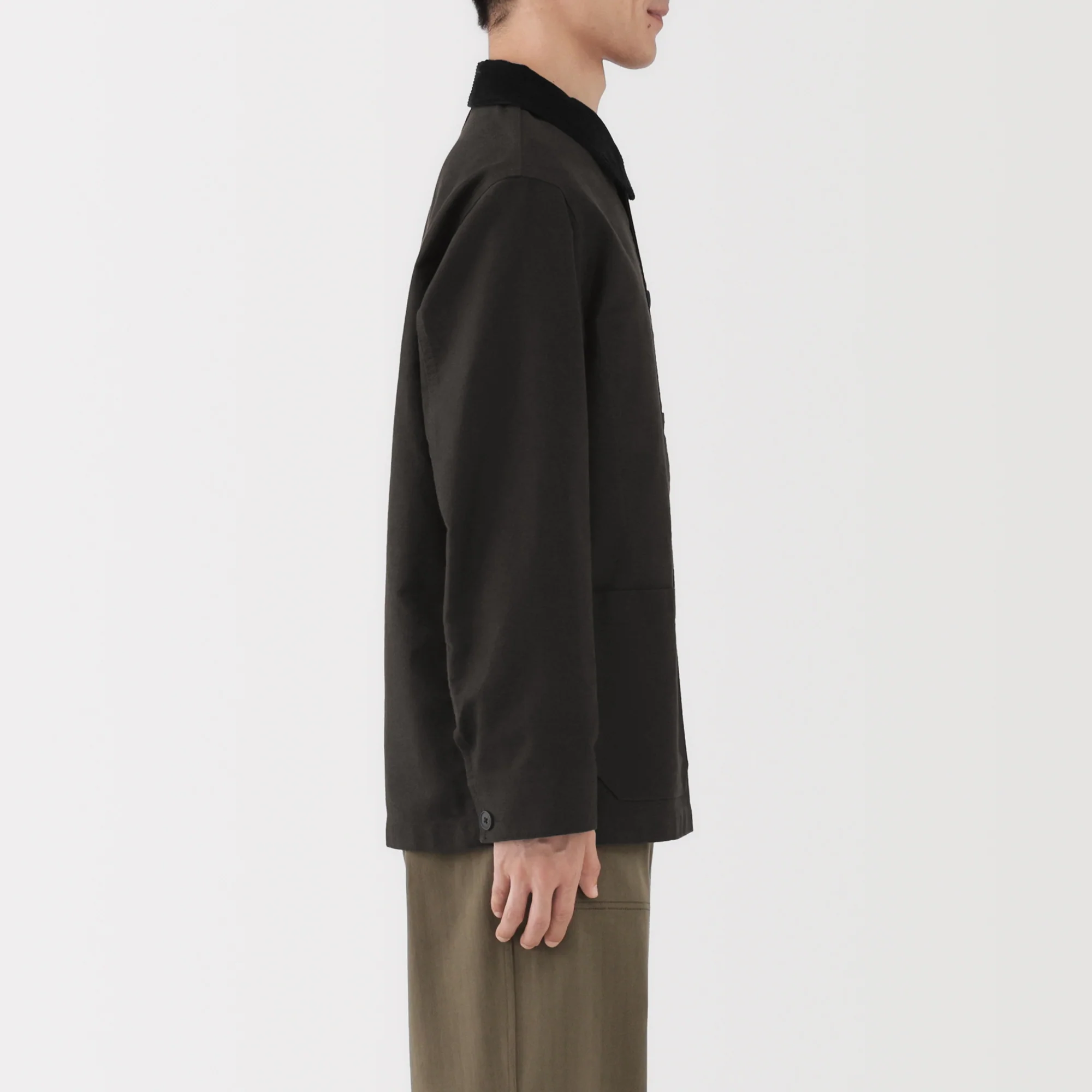 Kapok Blend Corduroy Work Jacket - Image 14