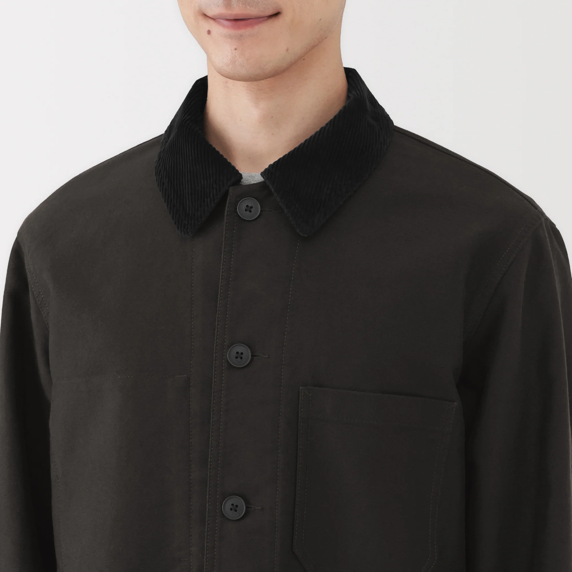 Kapok Blend Corduroy Work Jacket - Image 25