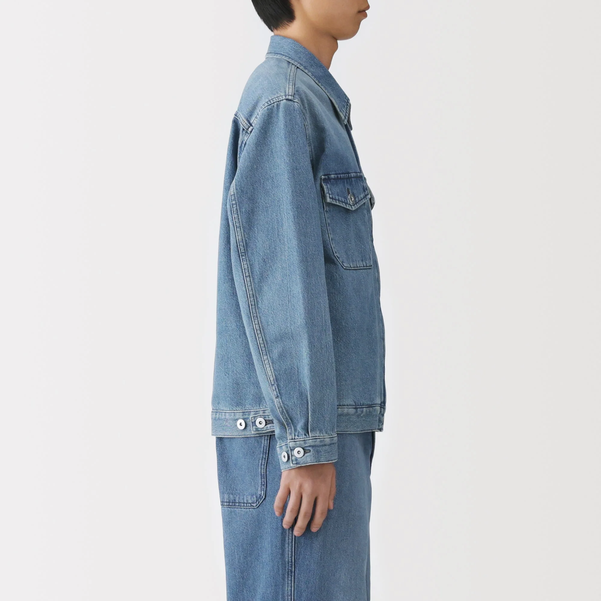 Kapok Blend Denim Blouson - Image 14