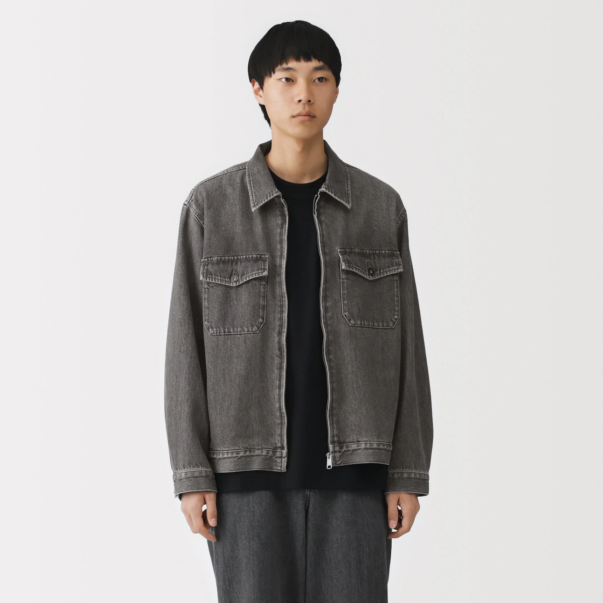 Kapok Blend Denim Blouson