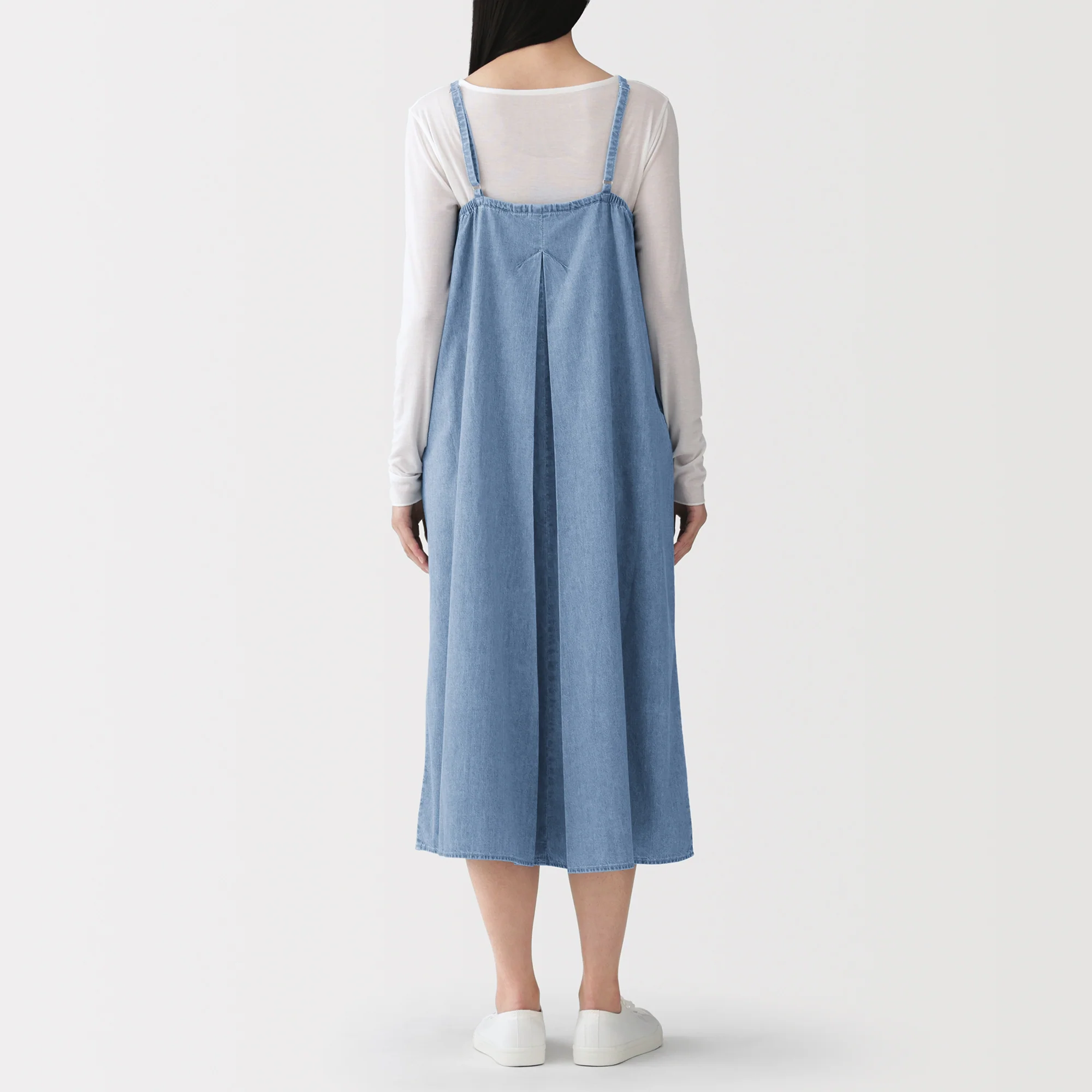 Kapok Blend Denim Cami Dress - Image 12
