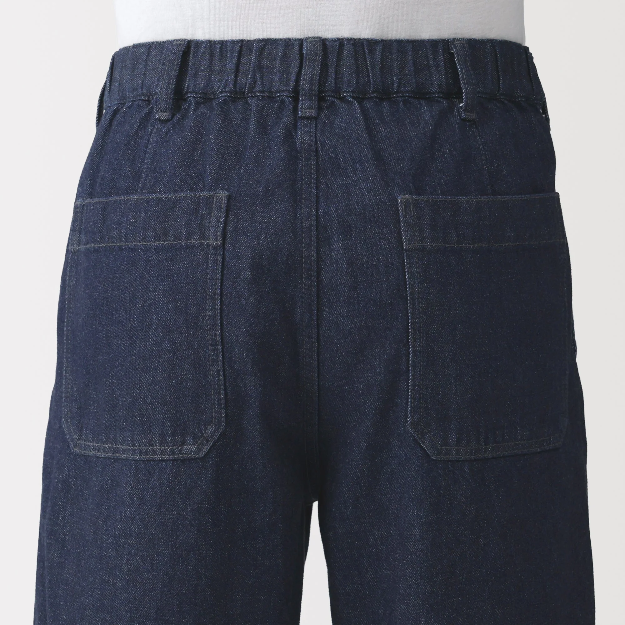 Kapok Blend Denim Wide Pants - Image 17