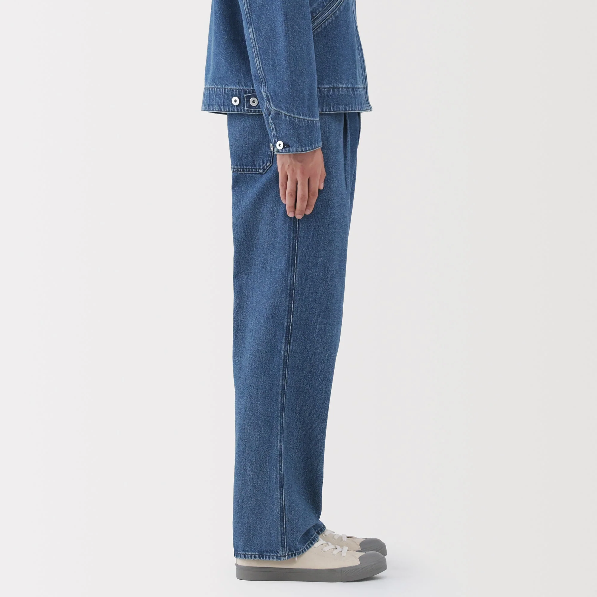 Kapok Blend Denim Work Trousers - Image 5
