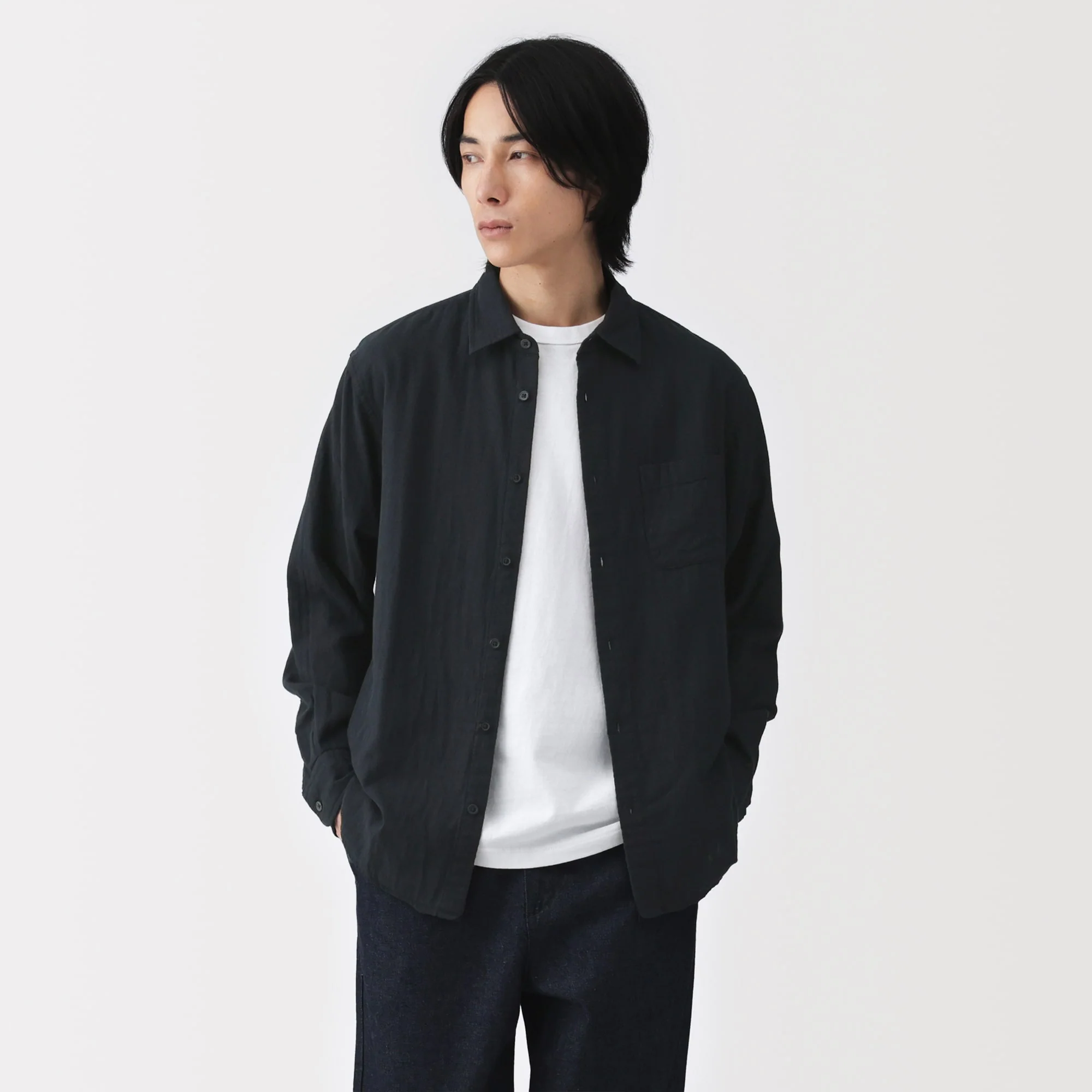Kapok Blend Double Gauze Shirt - Image 3