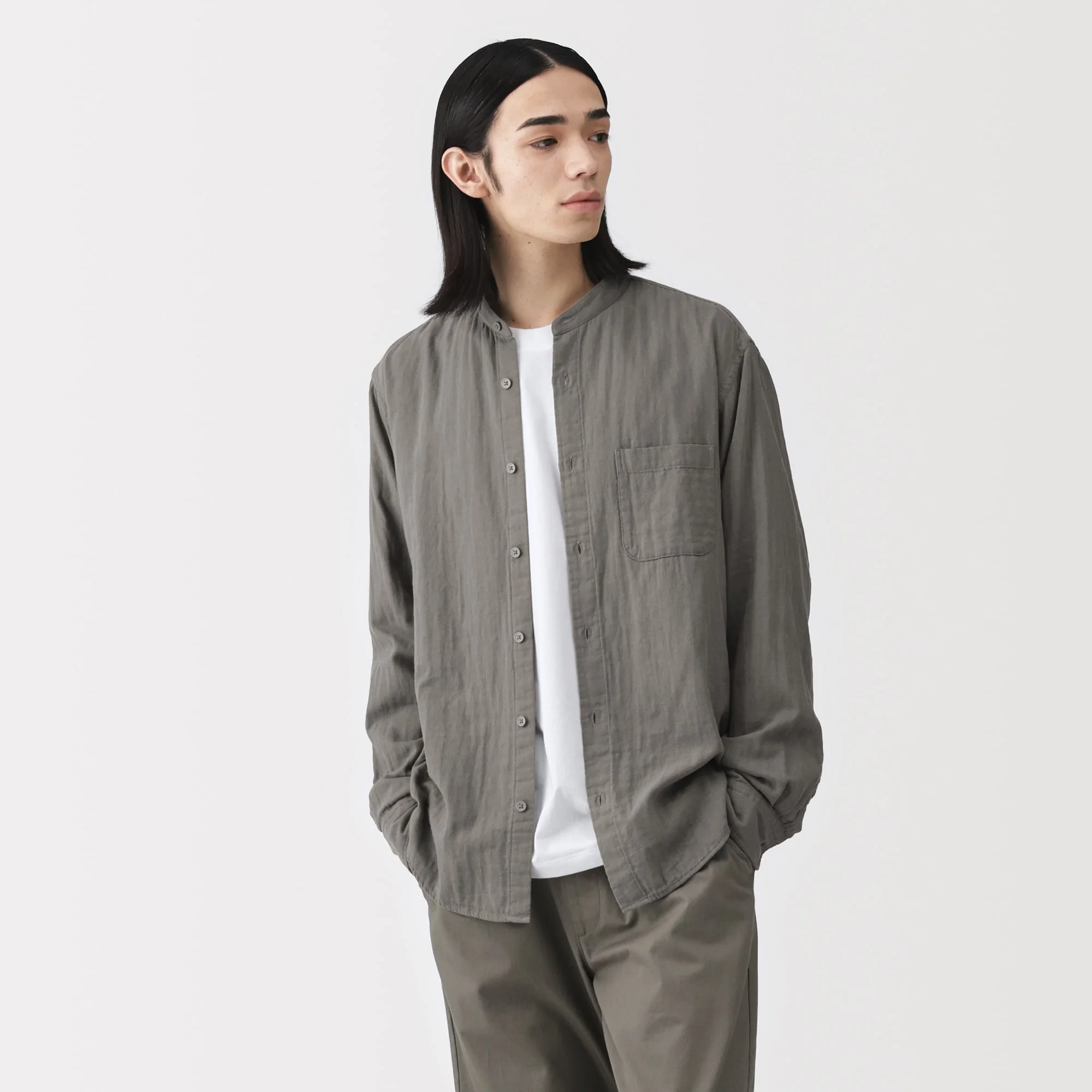 Kapok Blend Double Gauze Shirt - Image 3