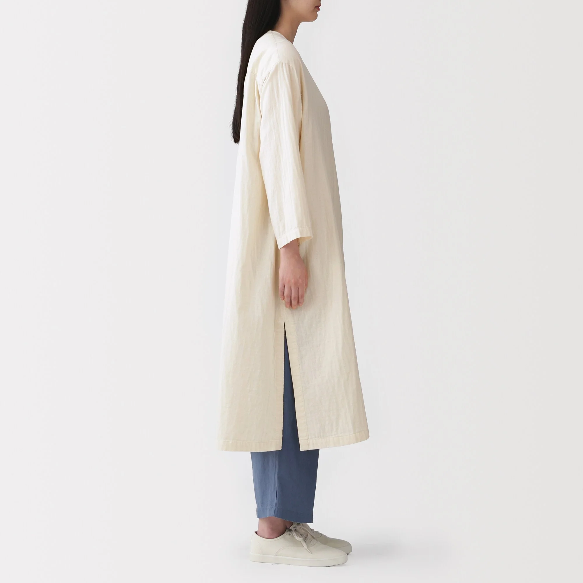 Kapok Blend Double Gauze Wrap Dress - Image 5