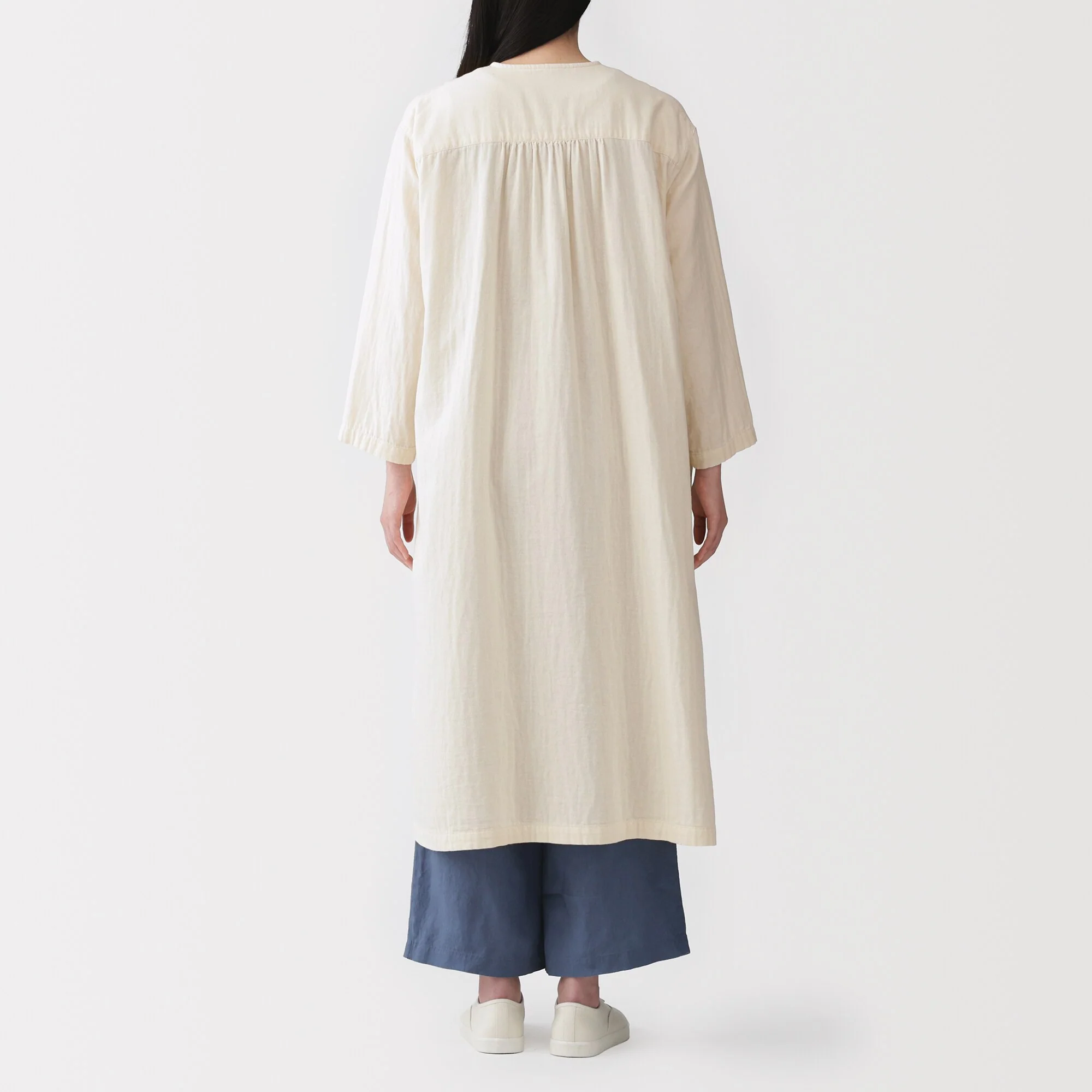 Kapok Blend Double Gauze Wrap Dress - Image 6