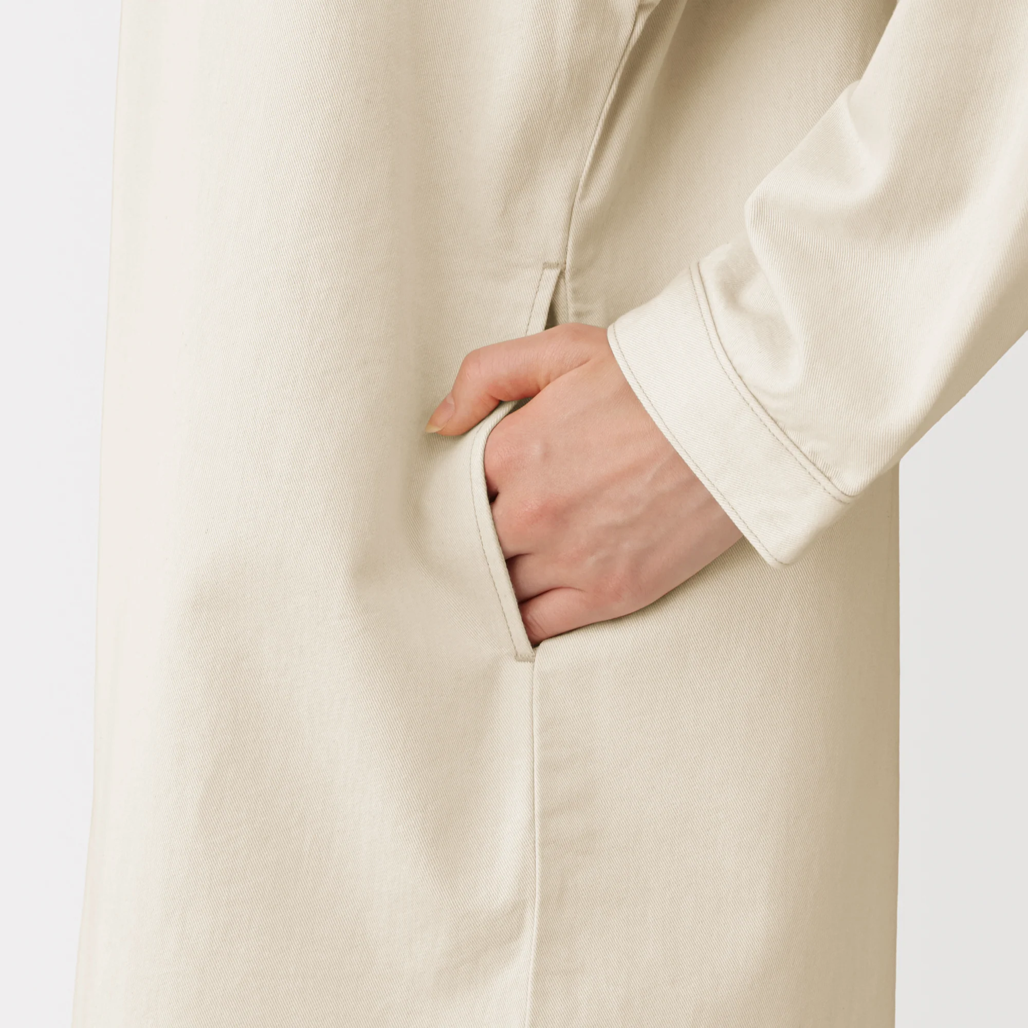 Kapok Blend Twill Dress - Image 8