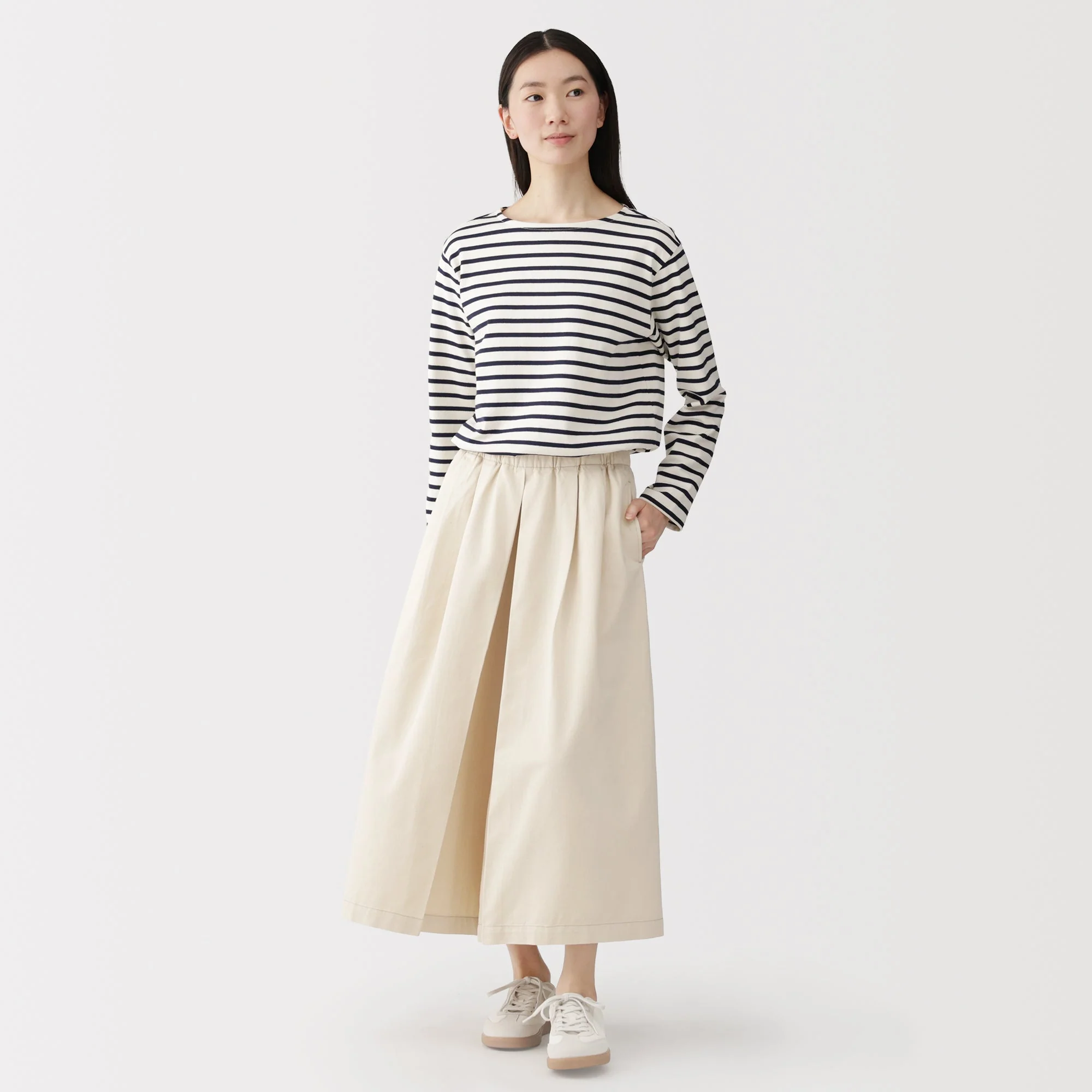Kapok Blend Twill Skirt Pants