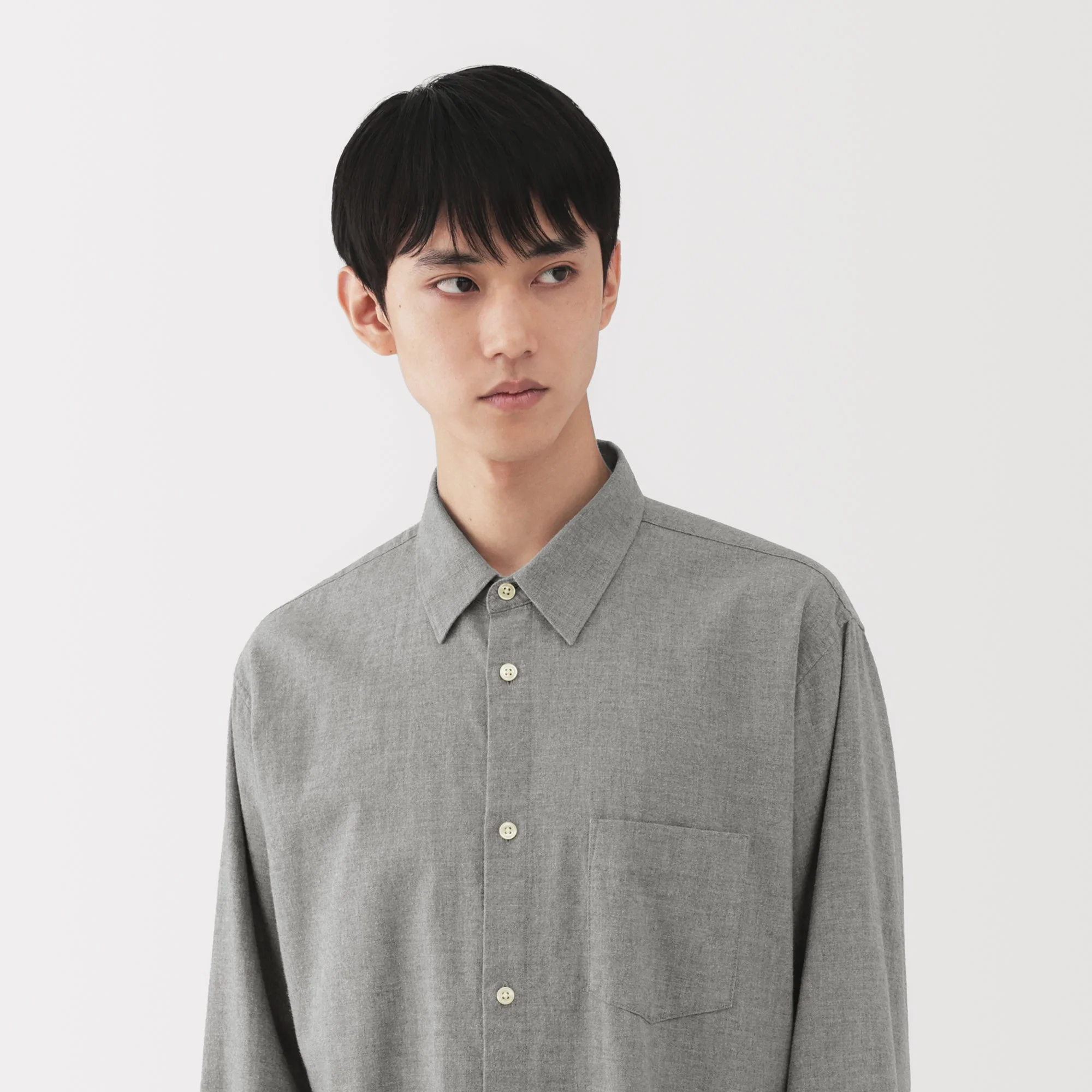 Labo Brushed Herringbone Shirt - Image 15