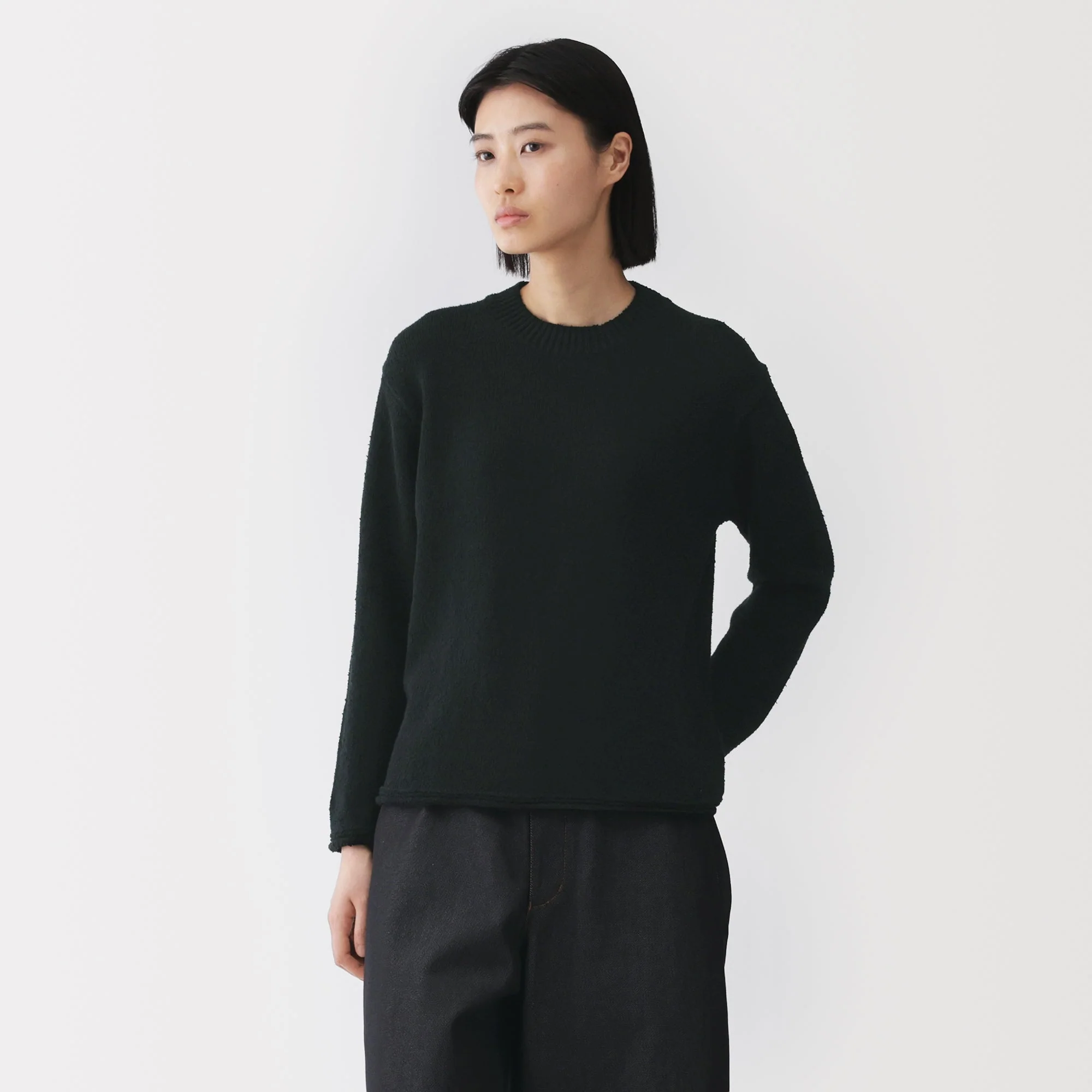 Labo Cotton Blend Loop Yarn Sweater - Image 10