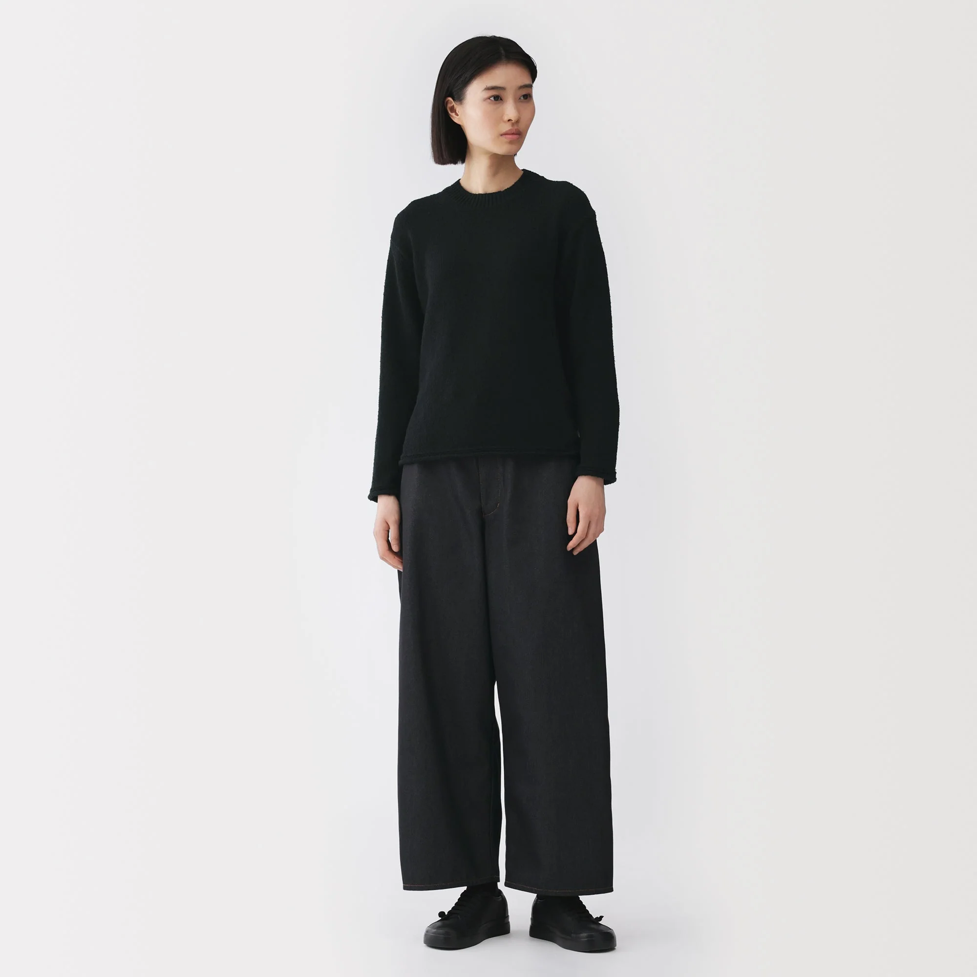Labo Cotton Blend Loop Yarn Sweater - Image 11
