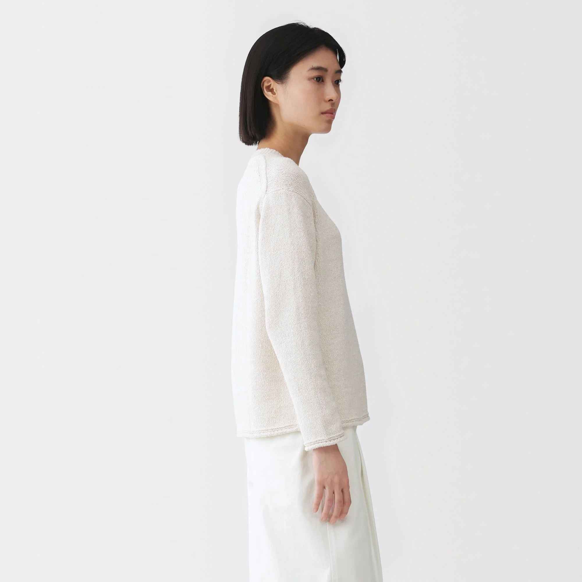 Labo Cotton Blend Loop Yarn Sweater - Image 12