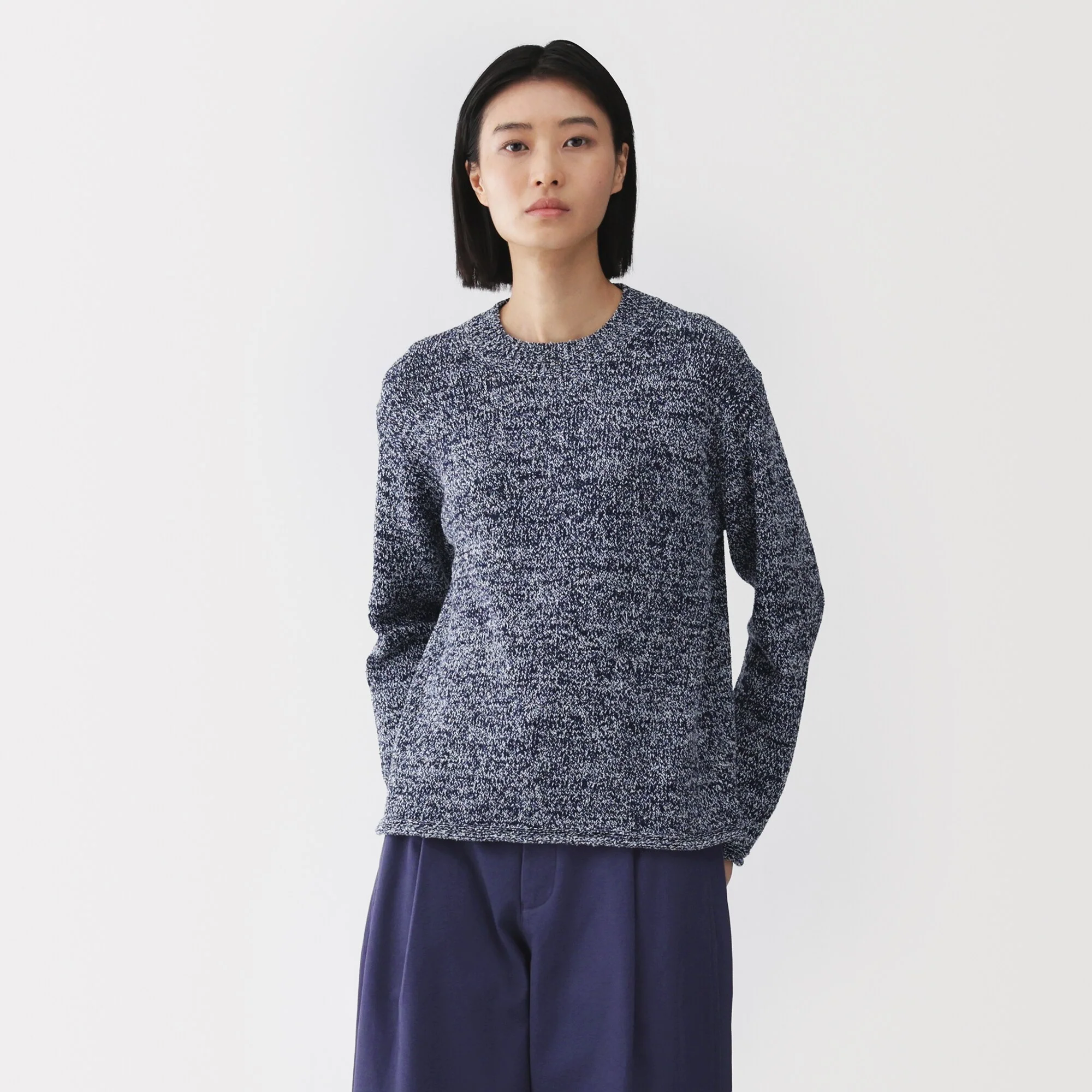 Labo Cotton Blend Loop Yarn Sweater - Image 17