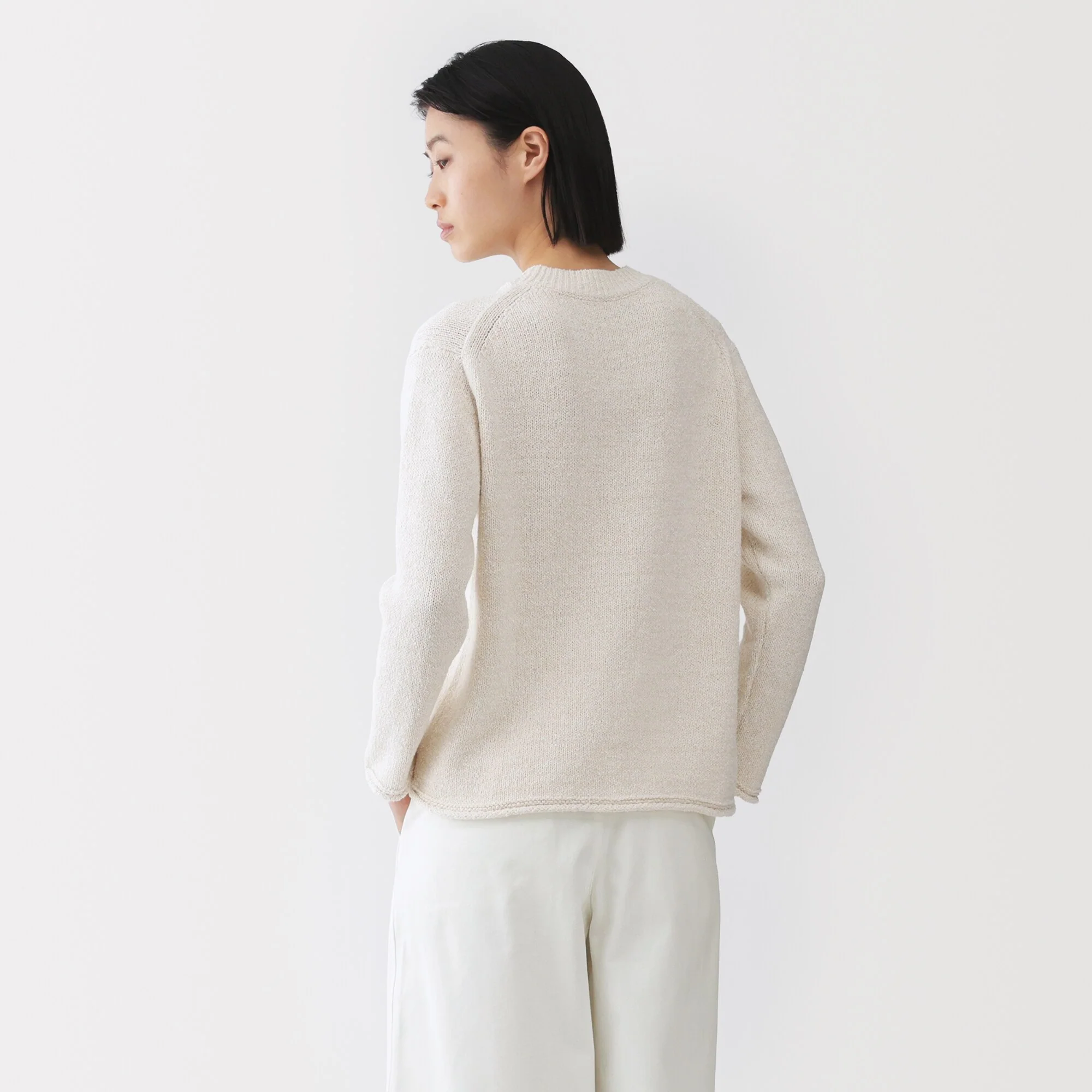 Labo Cotton Blend Loop Yarn Sweater - Image 20