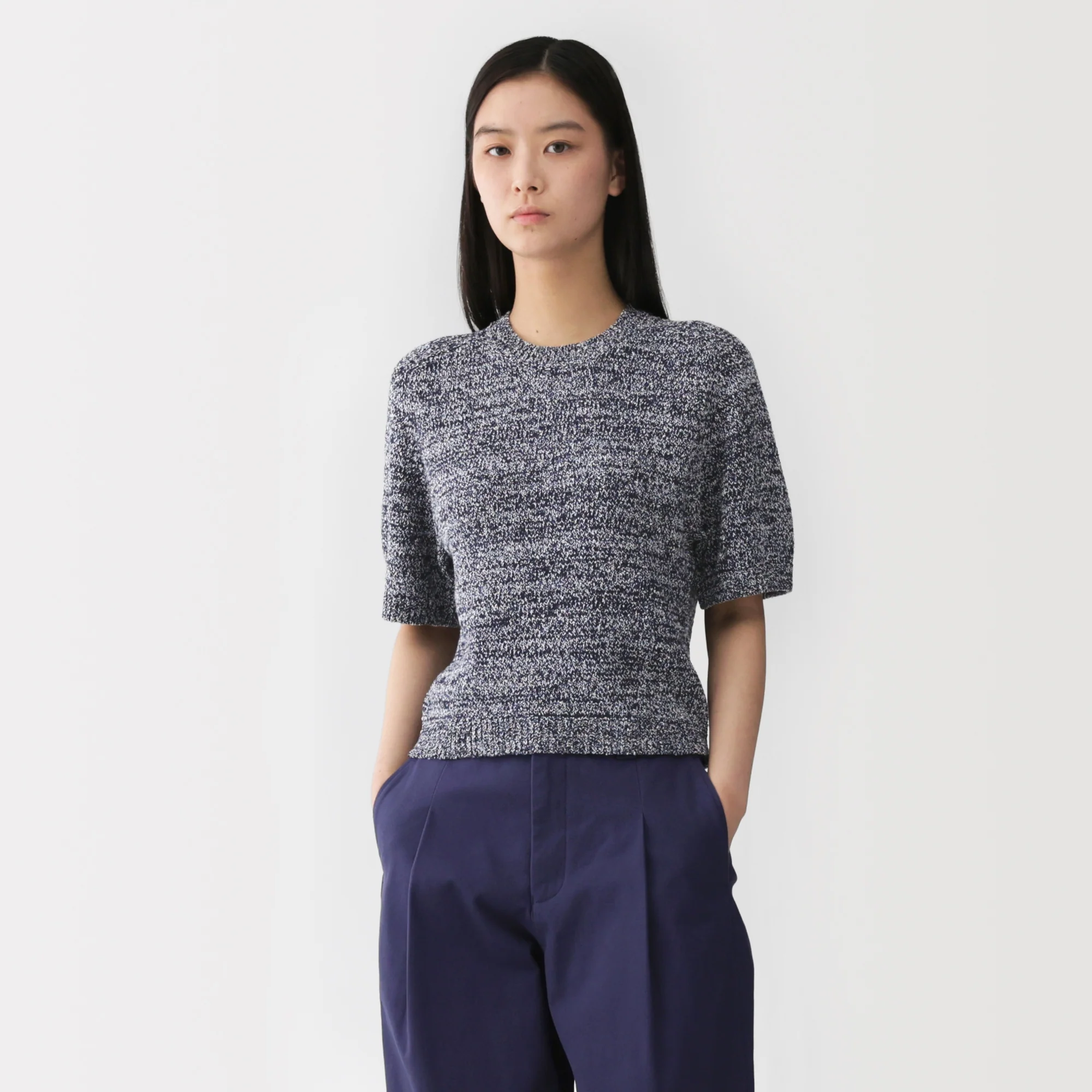 Labo Cotton Blend Loop Yarn Sweater - Image 10
