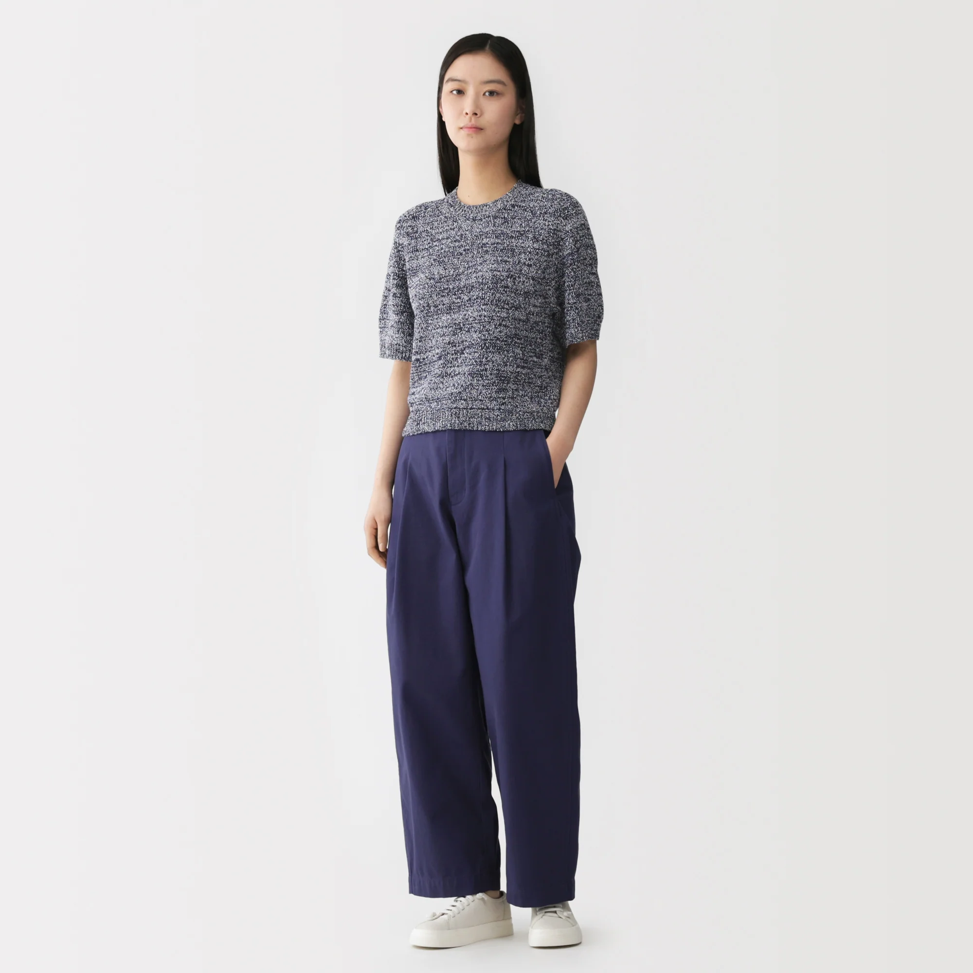 Labo Cotton Blend Loop Yarn Sweater - Image 11
