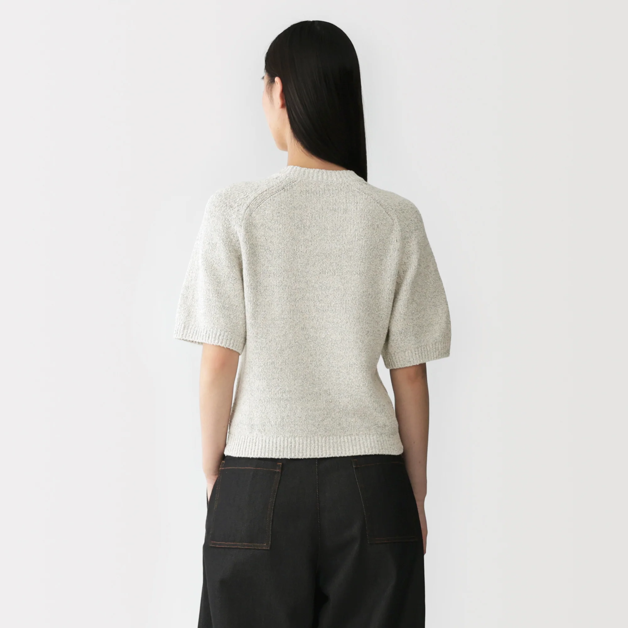Labo Cotton Blend Loop Yarn Sweater - Image 13