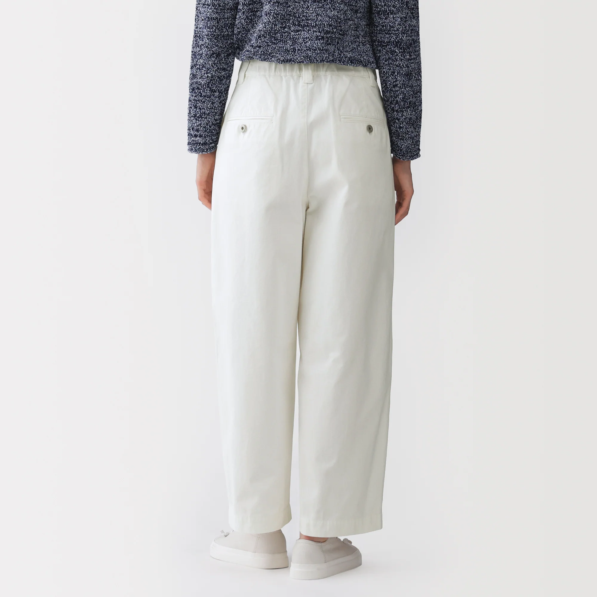 Labo Cotton Canvas Barrel Pants - Image 6