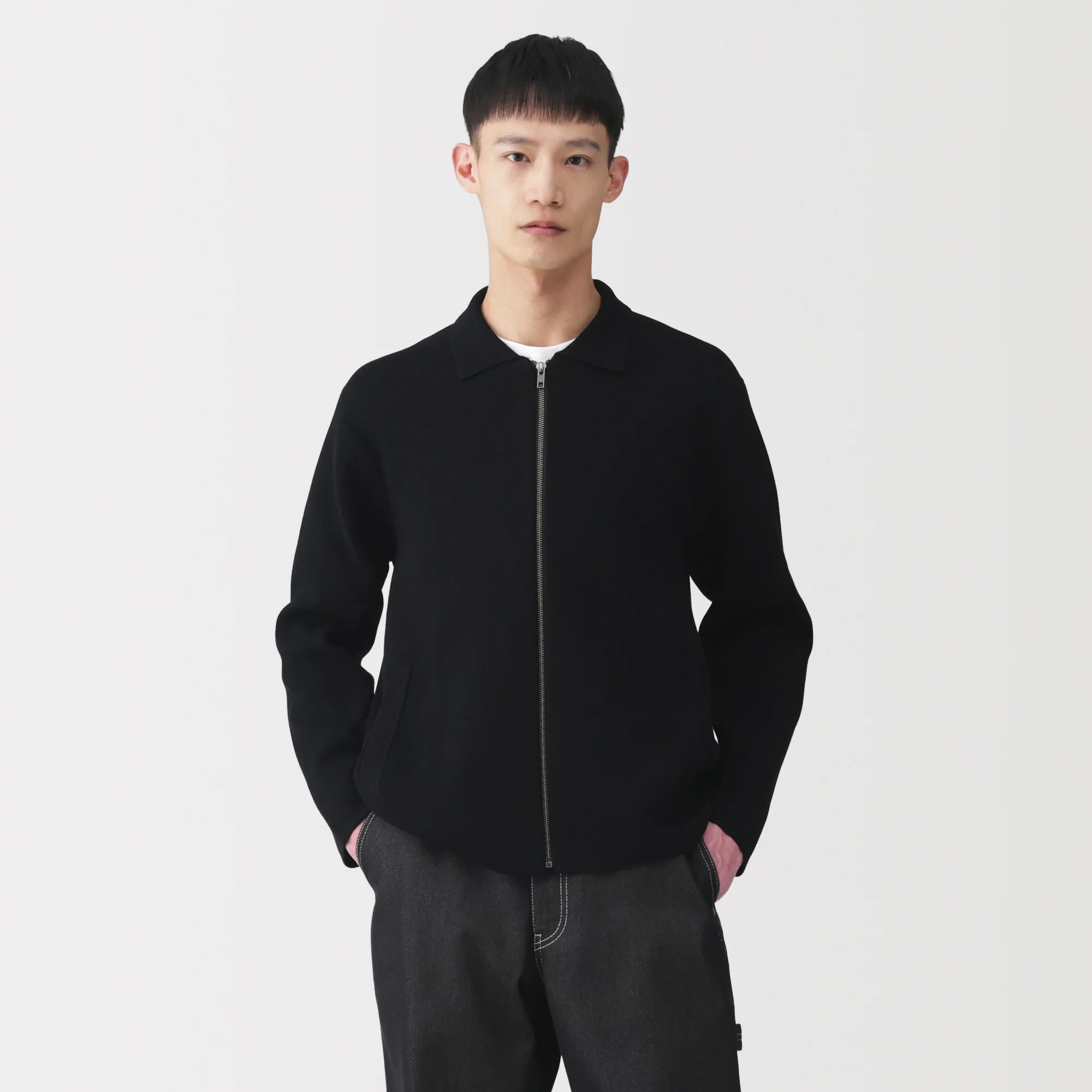 Labo Cotton Milano Rib Zip Cardigan - Image 11