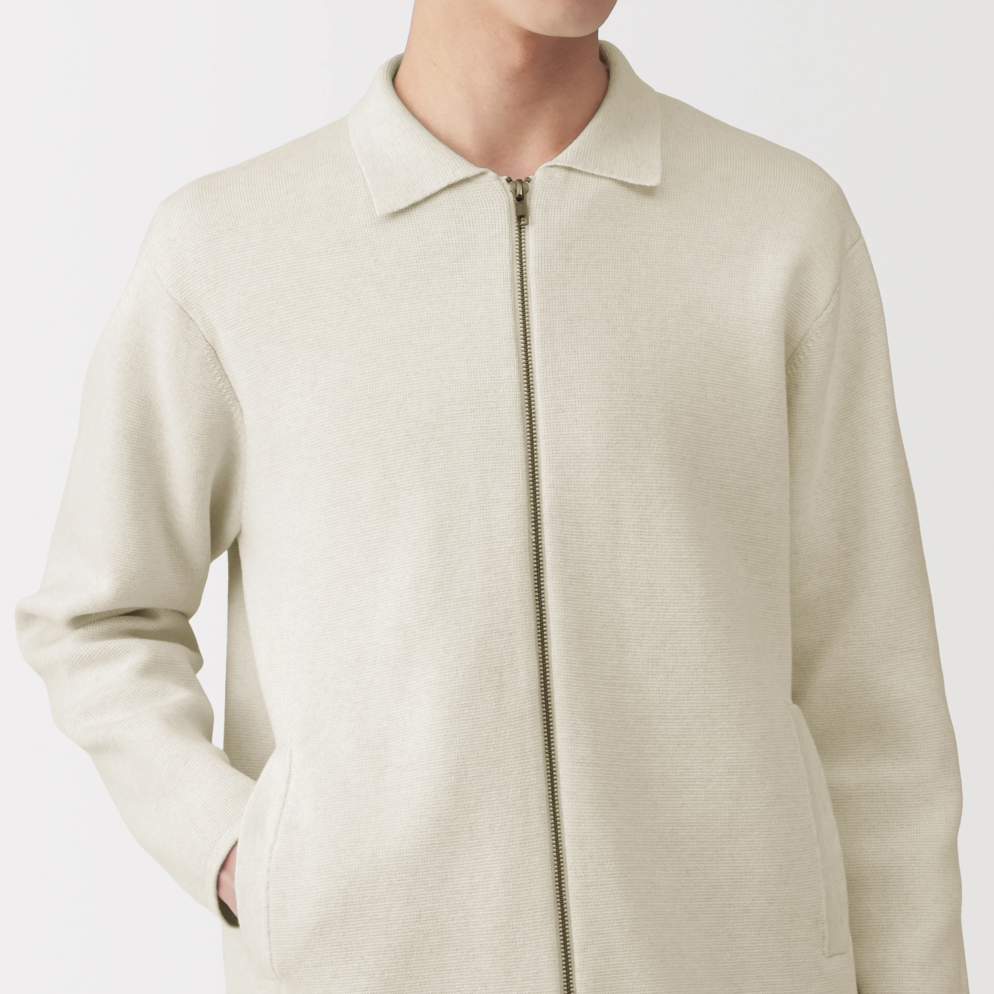 Labo Cotton Milano Rib Zip Cardigan - Image 15