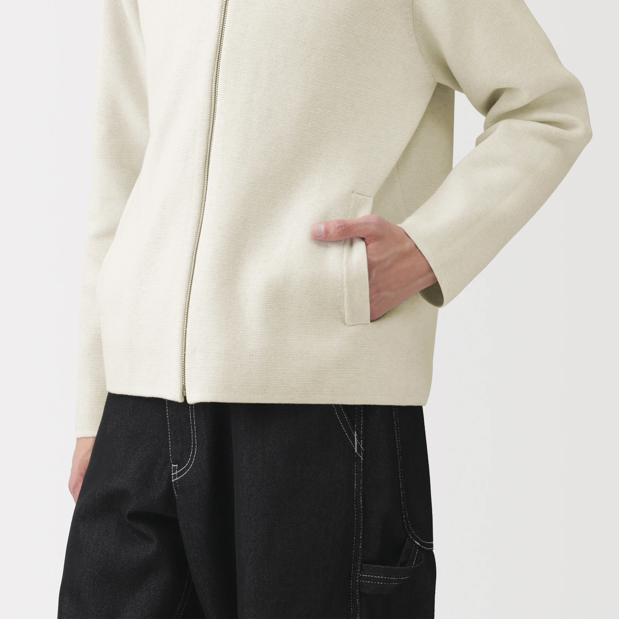 Labo Cotton Milano Rib Zip Cardigan - Image 16