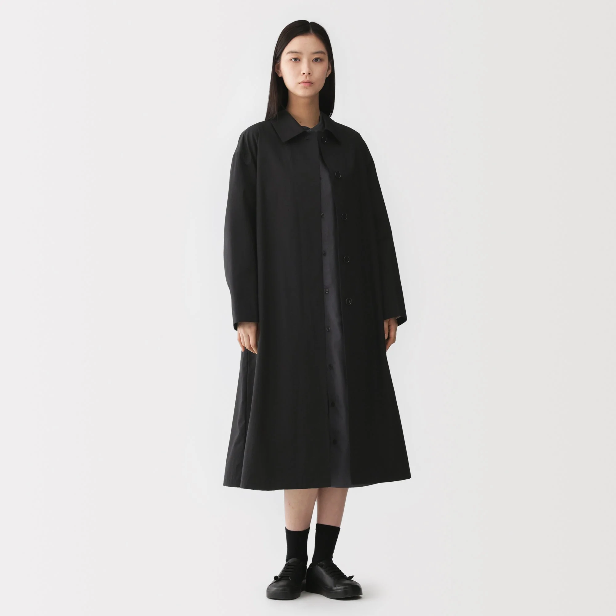 Labo Cotton Single Breasted Coat - Image 3