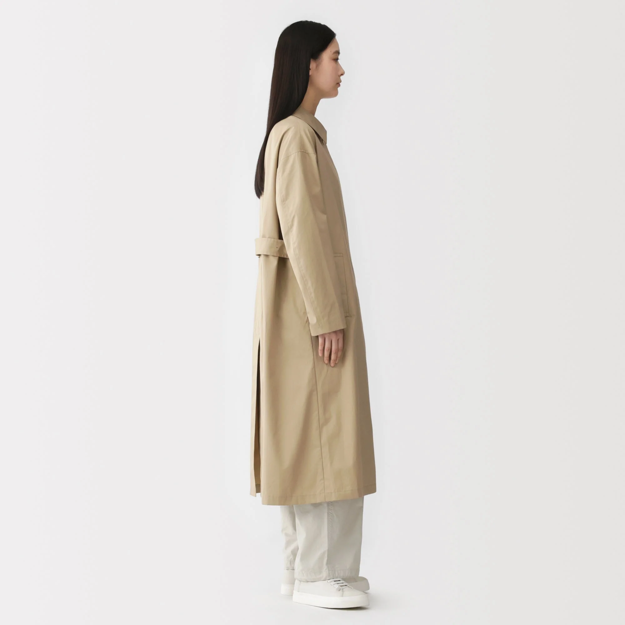 Labo Cotton Single Breasted Coat - Image 4