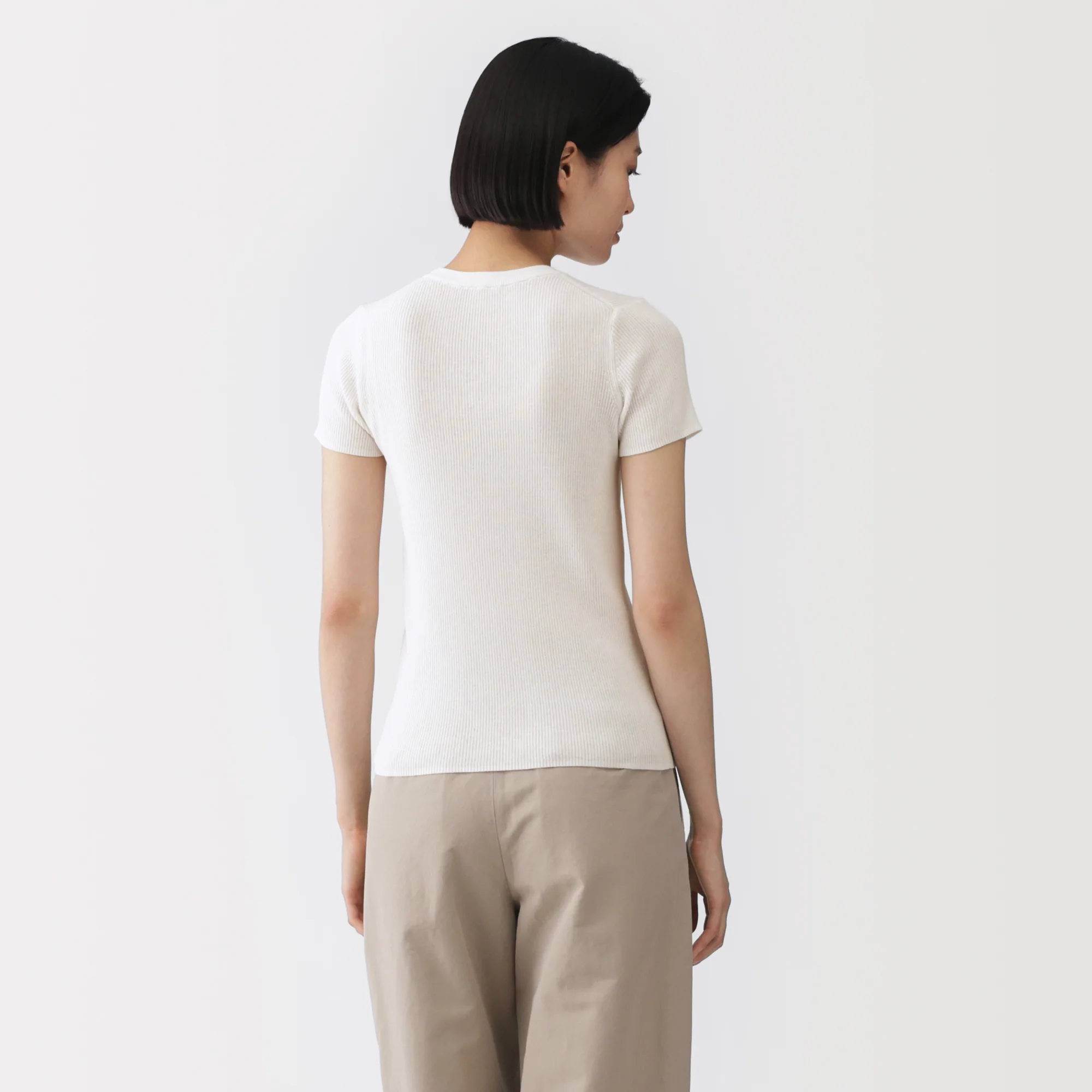 Labo High-Twist Cotton Knit T-Shirt - Image 14
