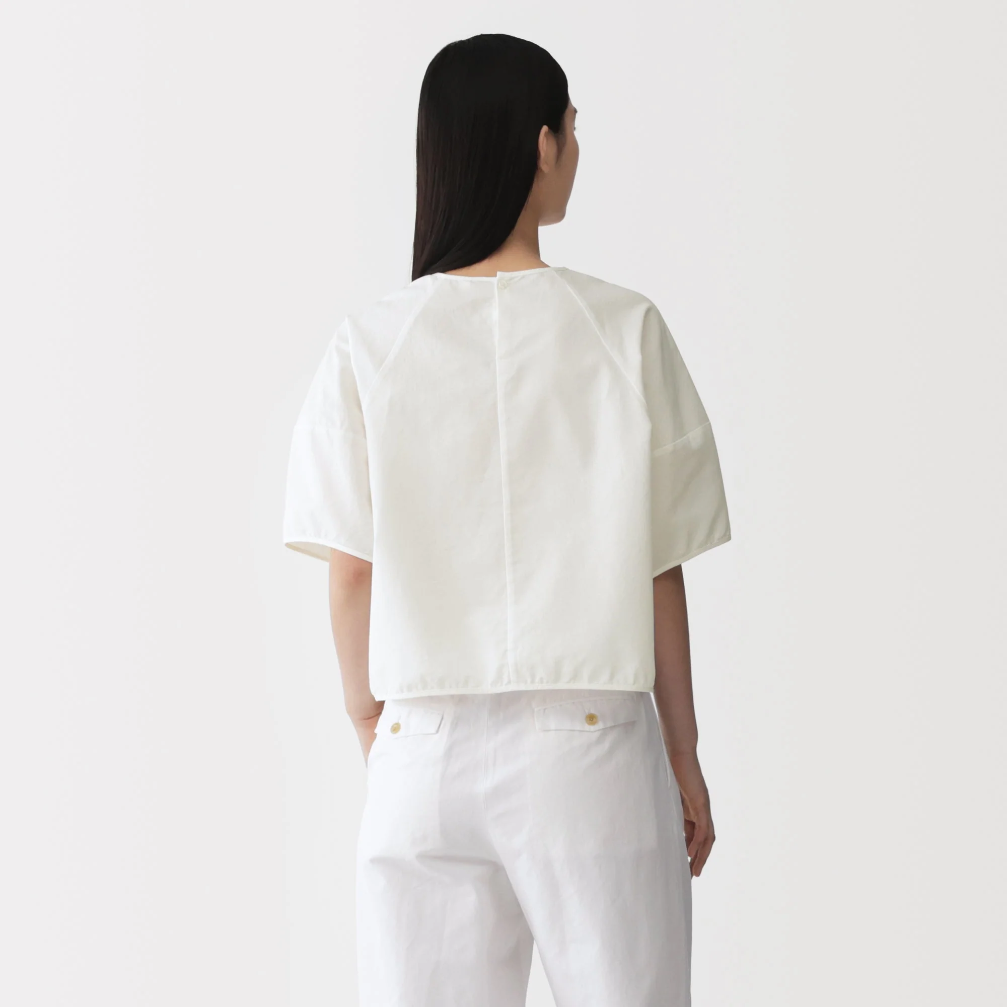 Labo Washi Blend Basket Weave Blouse - Image 6