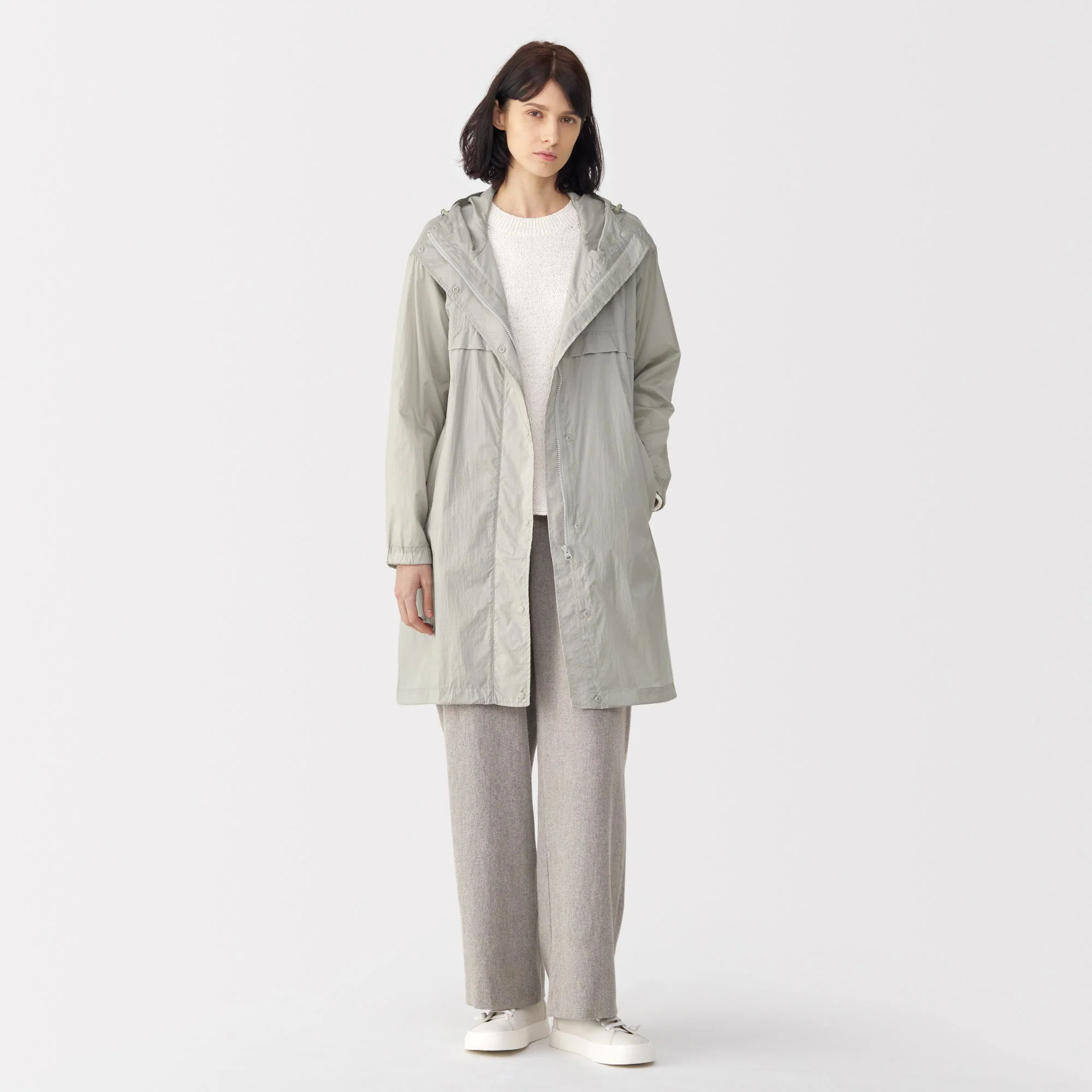 Labo Women's Light Waterproof Nylon Hooded Coat - Image 15