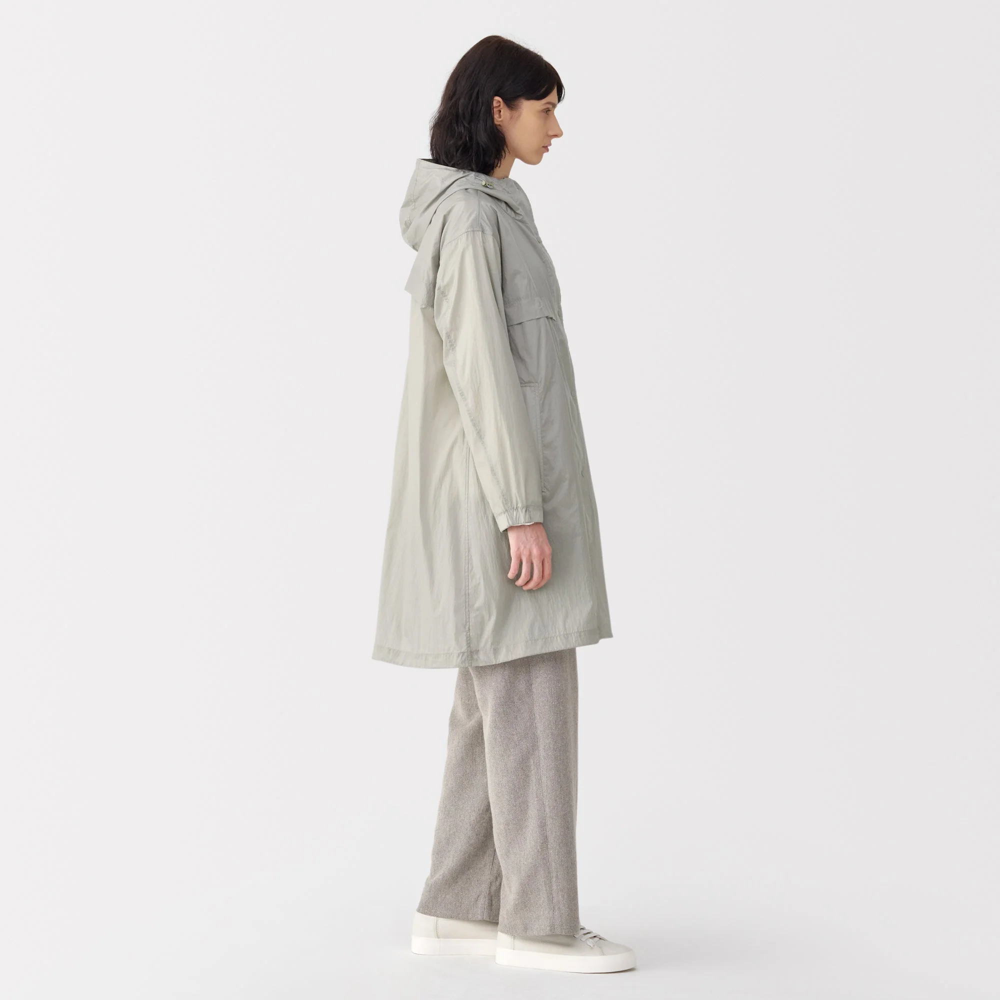 Labo Women's Light Waterproof Nylon Hooded Coat - Image 18