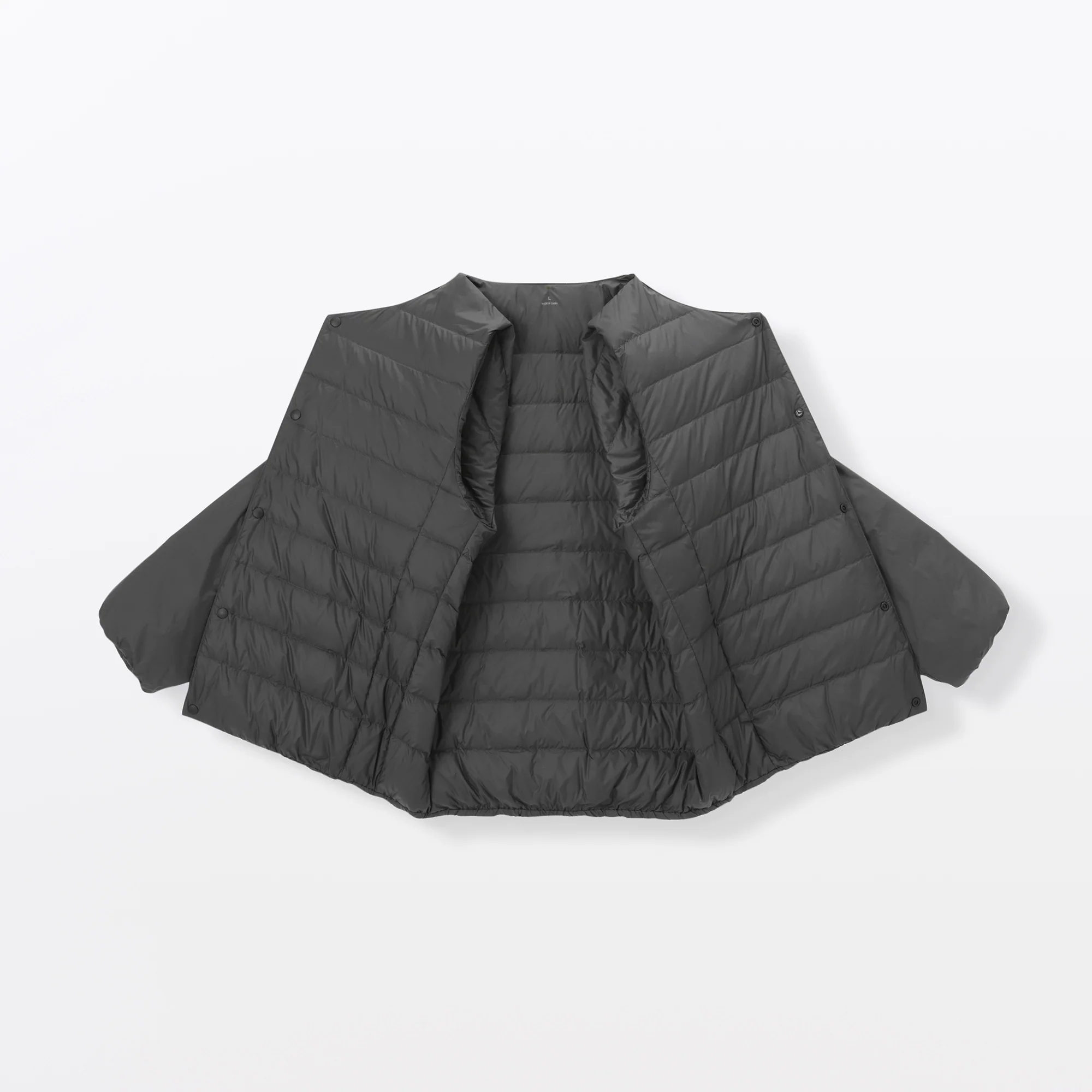 Lightweight Down Collarless Jacket - Image 10