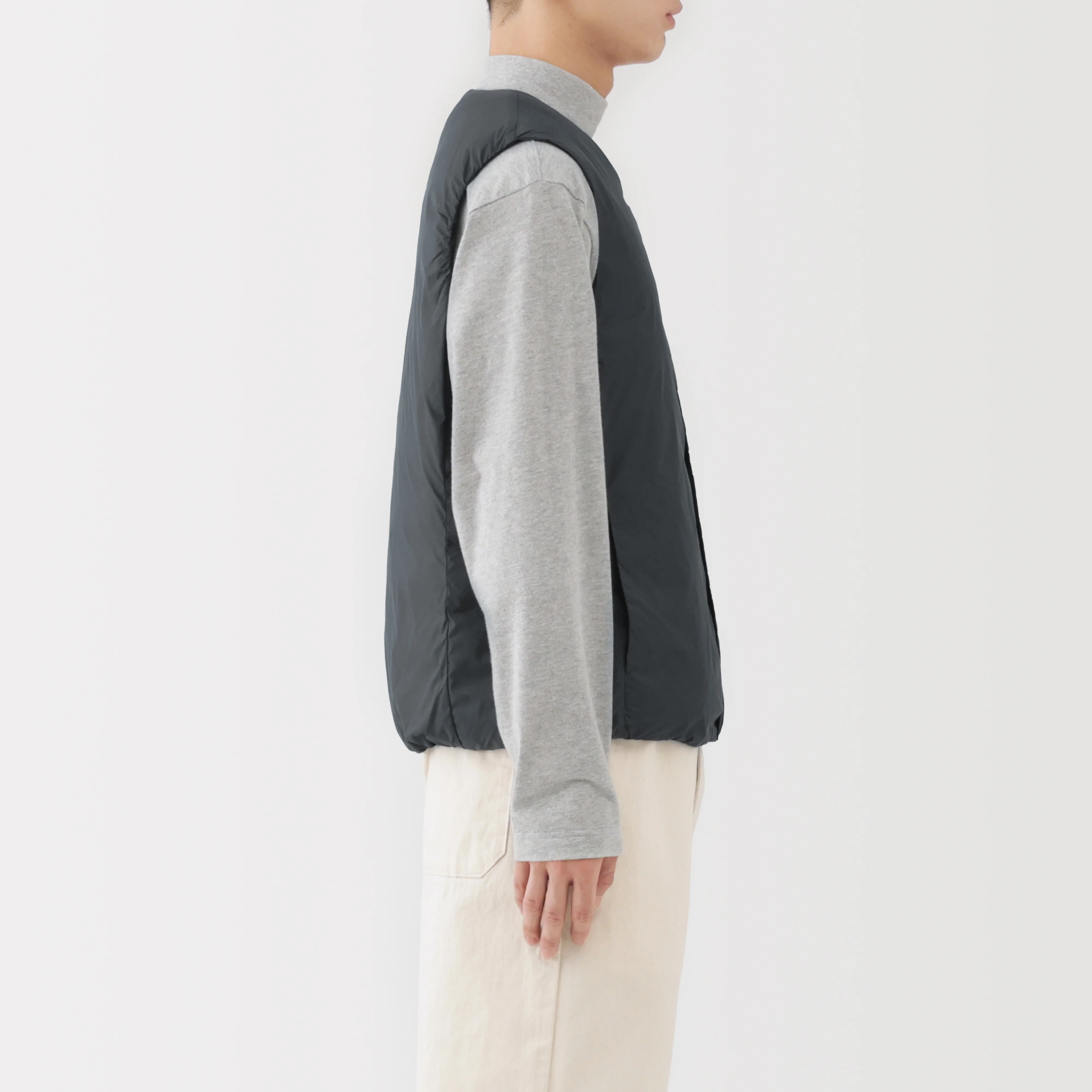 Lightweight Down Collarless Vest - Image 27