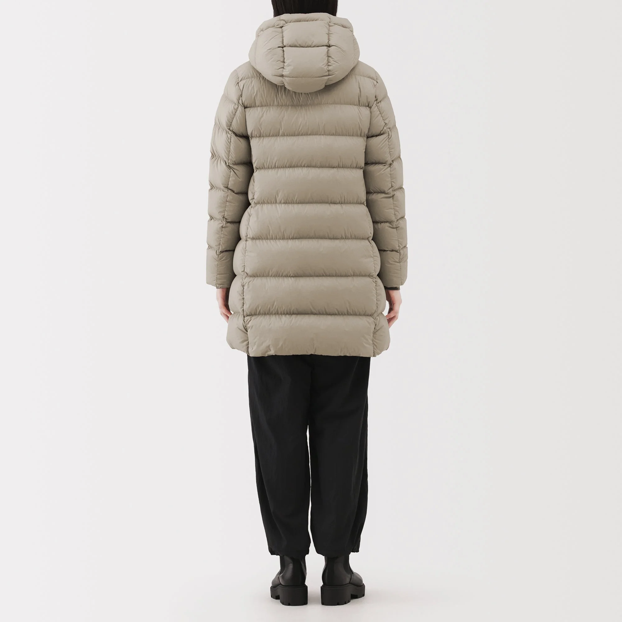 Lightweight Down Hooded Coat - Image 6